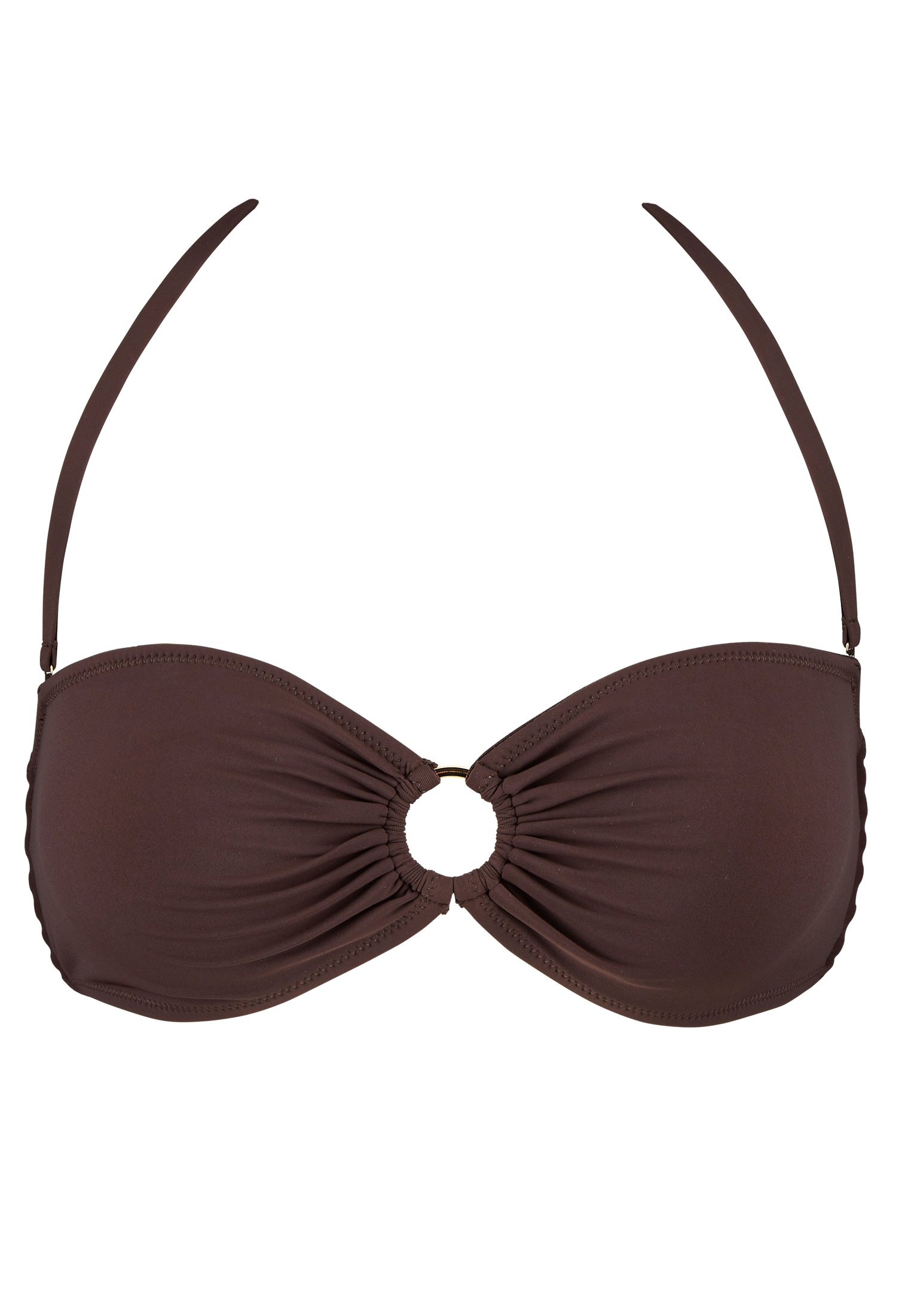 Bandeau bikini top AUBADE Brown