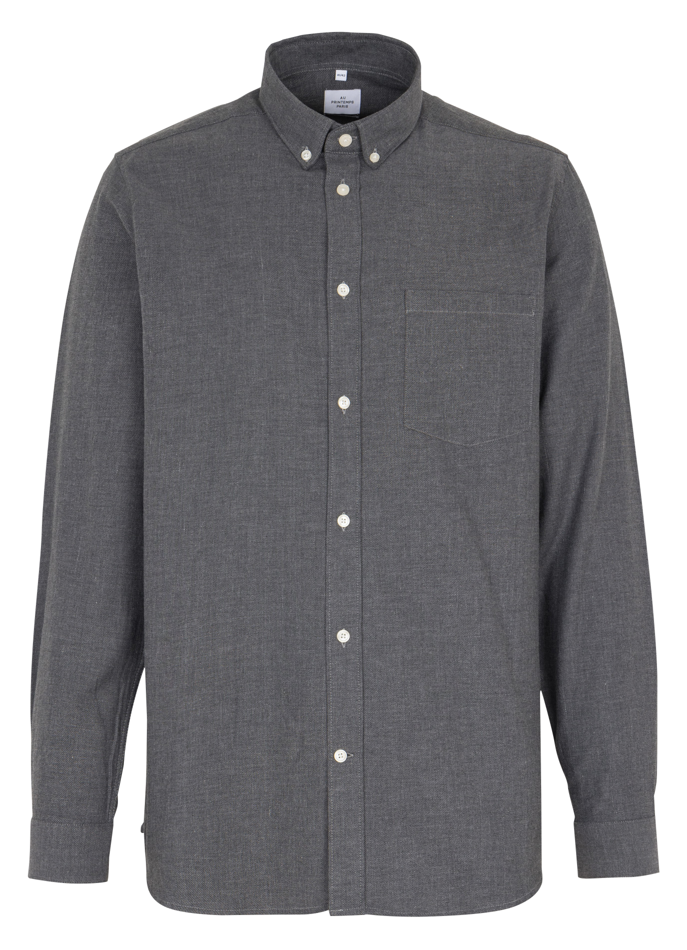 Dakota regular-fit cotton shirt AU PRINTEMPS PARIS Grey