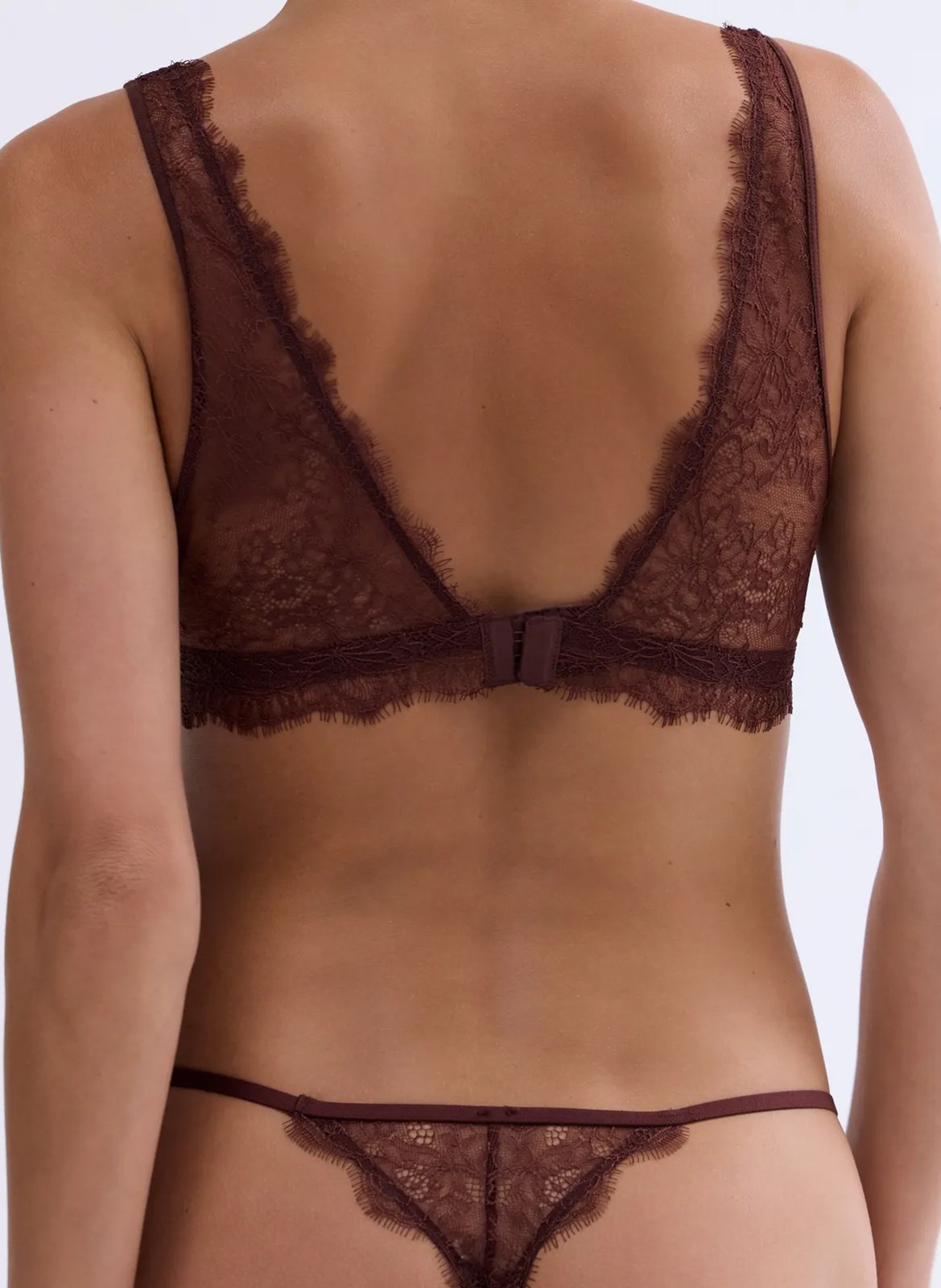 Bralette en dentelle  LOVE STORIES Marron