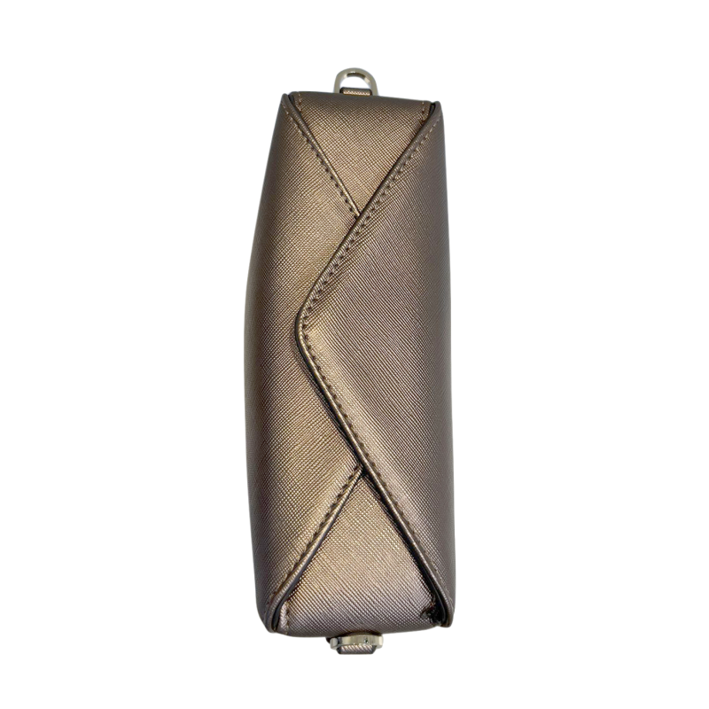 Shoulder bag - coated grain POURCHET Brown