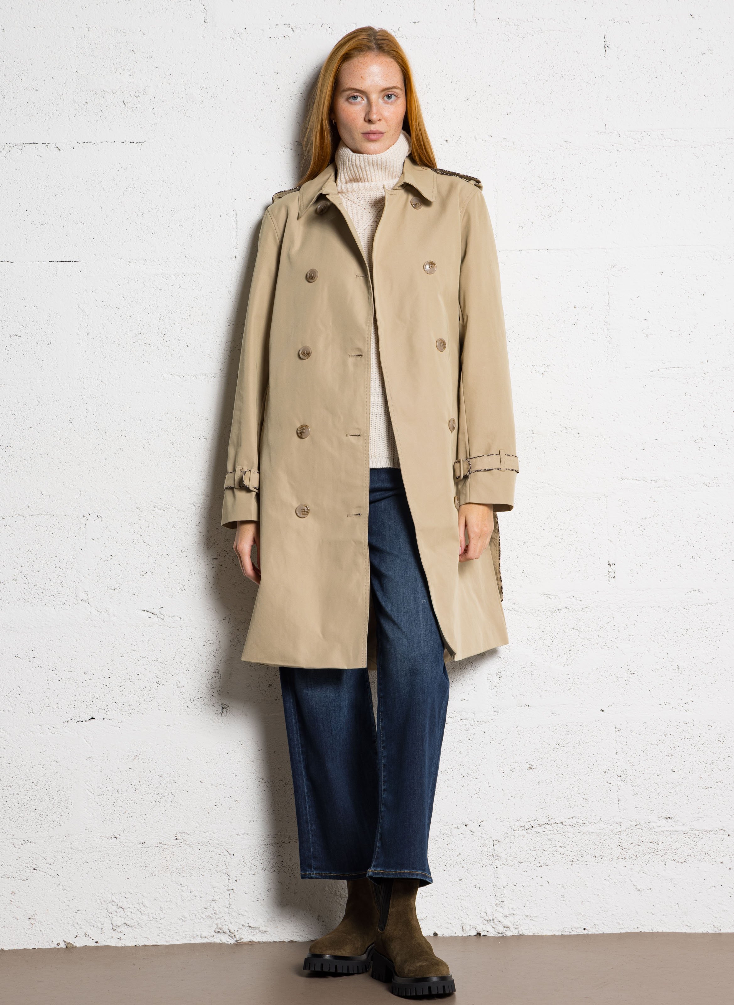 Jean évasé en coton mélangé LE TEMPS DES CERISES Bleu