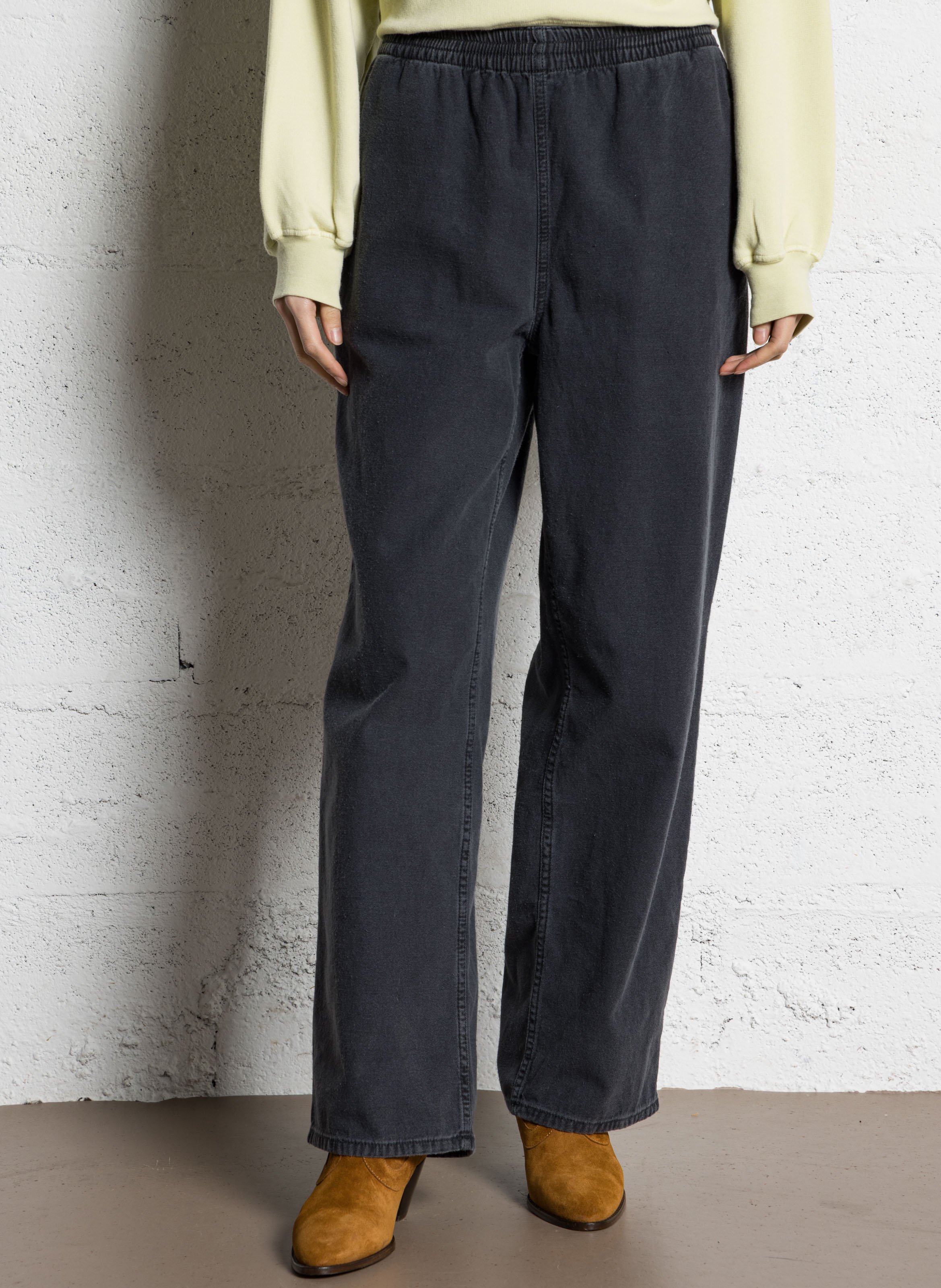Slim-fit cotton cargo pants AMERICAN VINTAGE Black