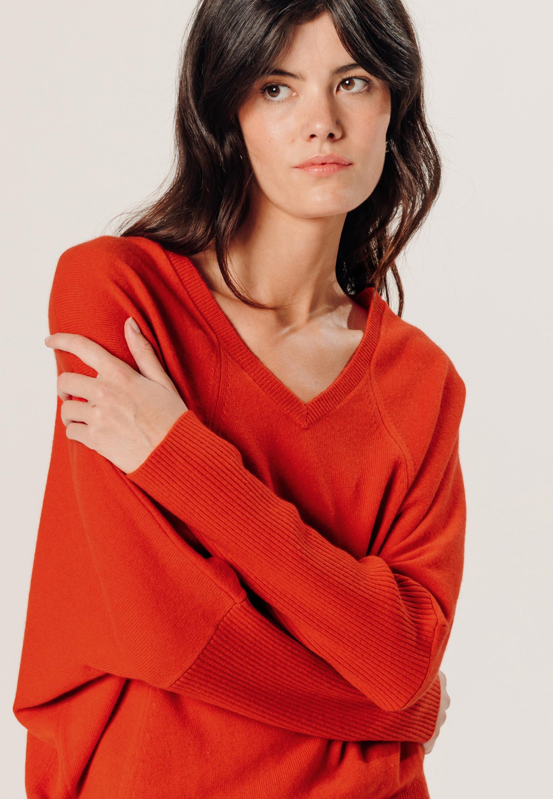 Oversized cashmere sweater RODIER Orange