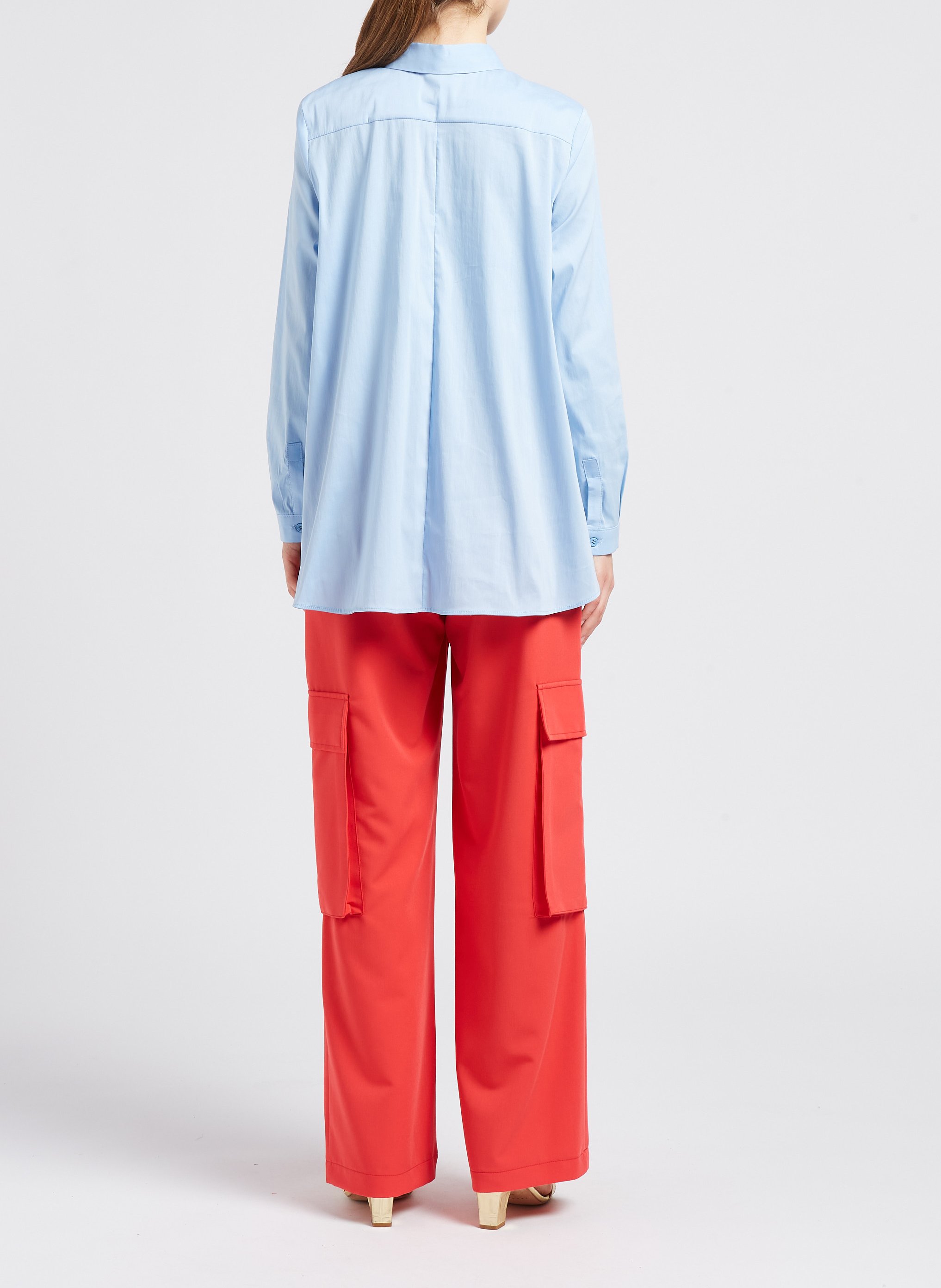 Pantalon large à poches cargo  IMPERIAL Rose