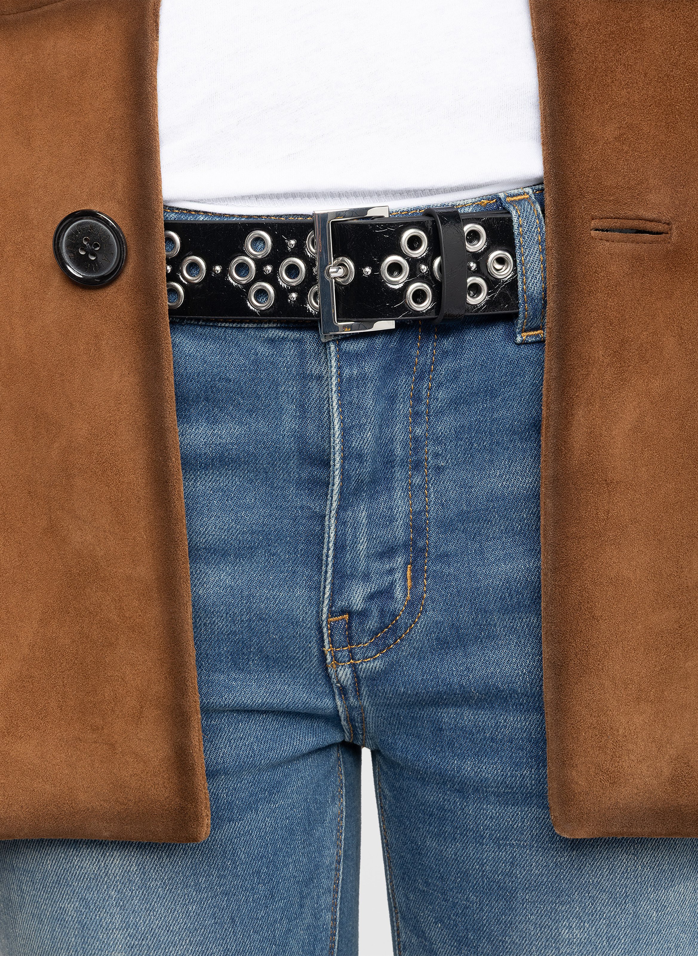 Ceinture en cuir ZADIG&VOLTAIRE Noir