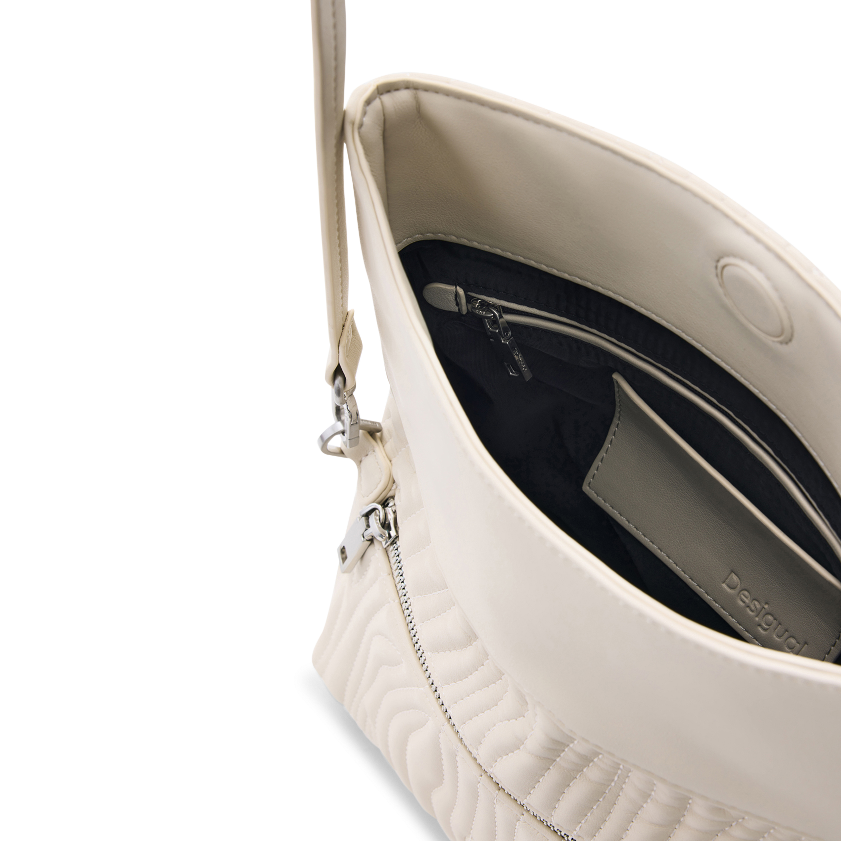 Kunstleder-Handtasche DESIGUAL Weiss