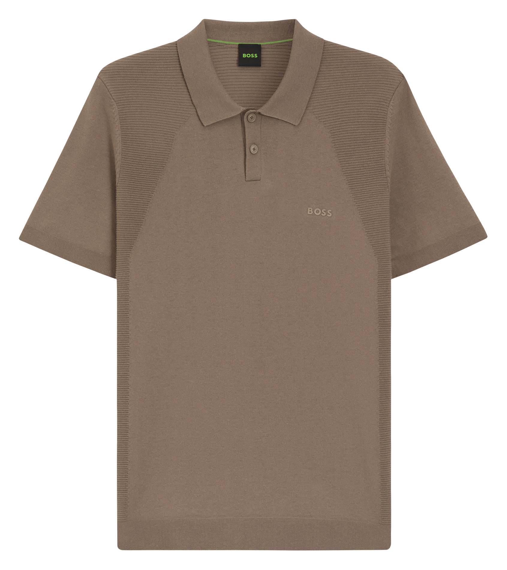 Polo droit en coton mélangé BOSS