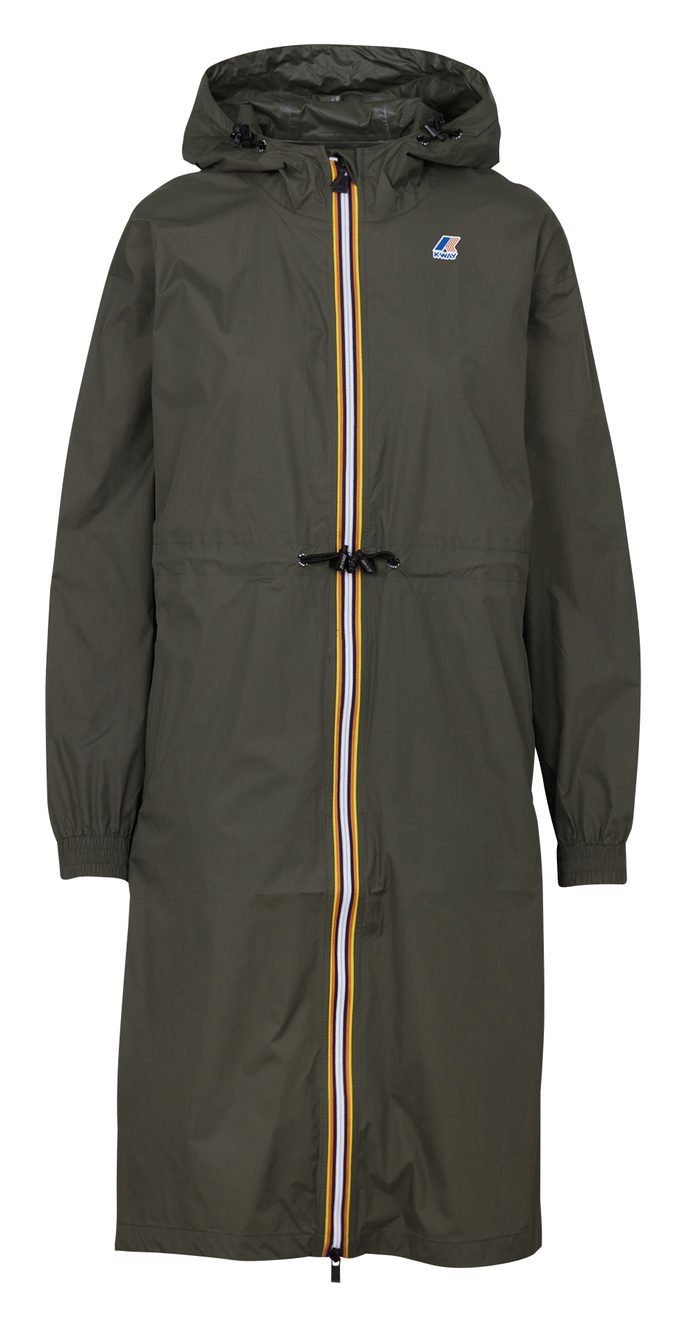 Windbreaker Jacke mit Kapuze in mittlerer Länge K-WAY