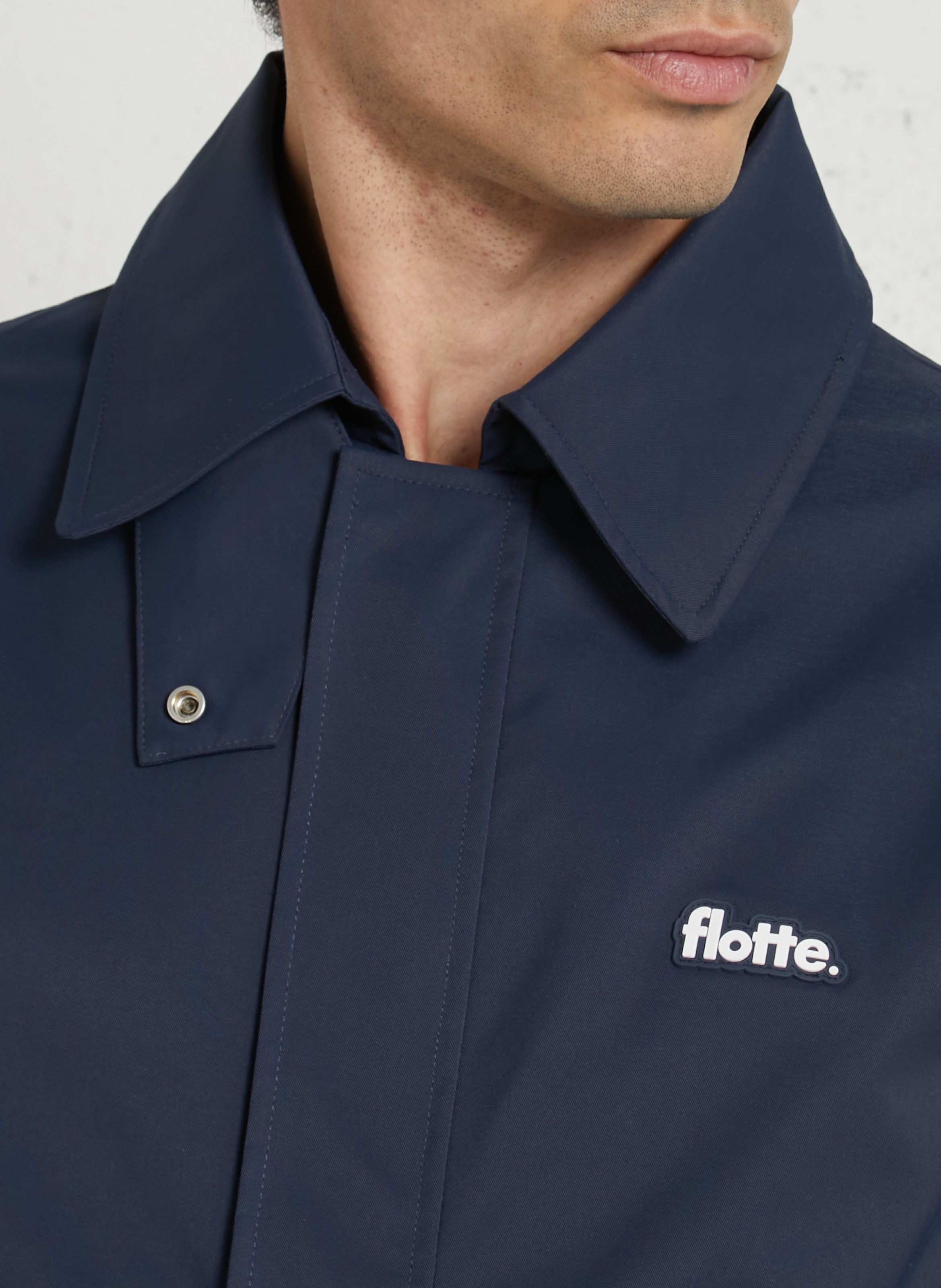 Klassischer wasserdichter Mantel FLOTTE Blau