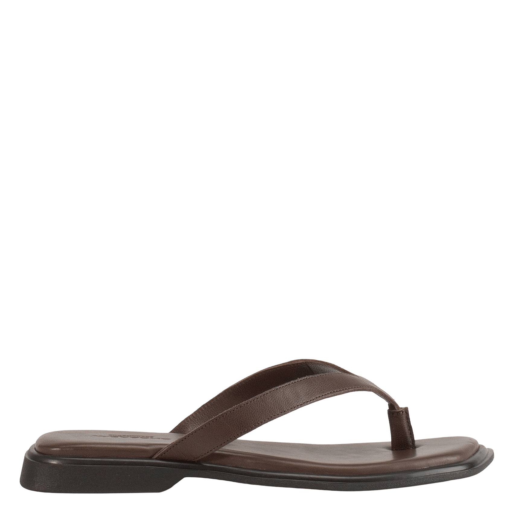 Sandales plates en cuir VAGABOND Marron