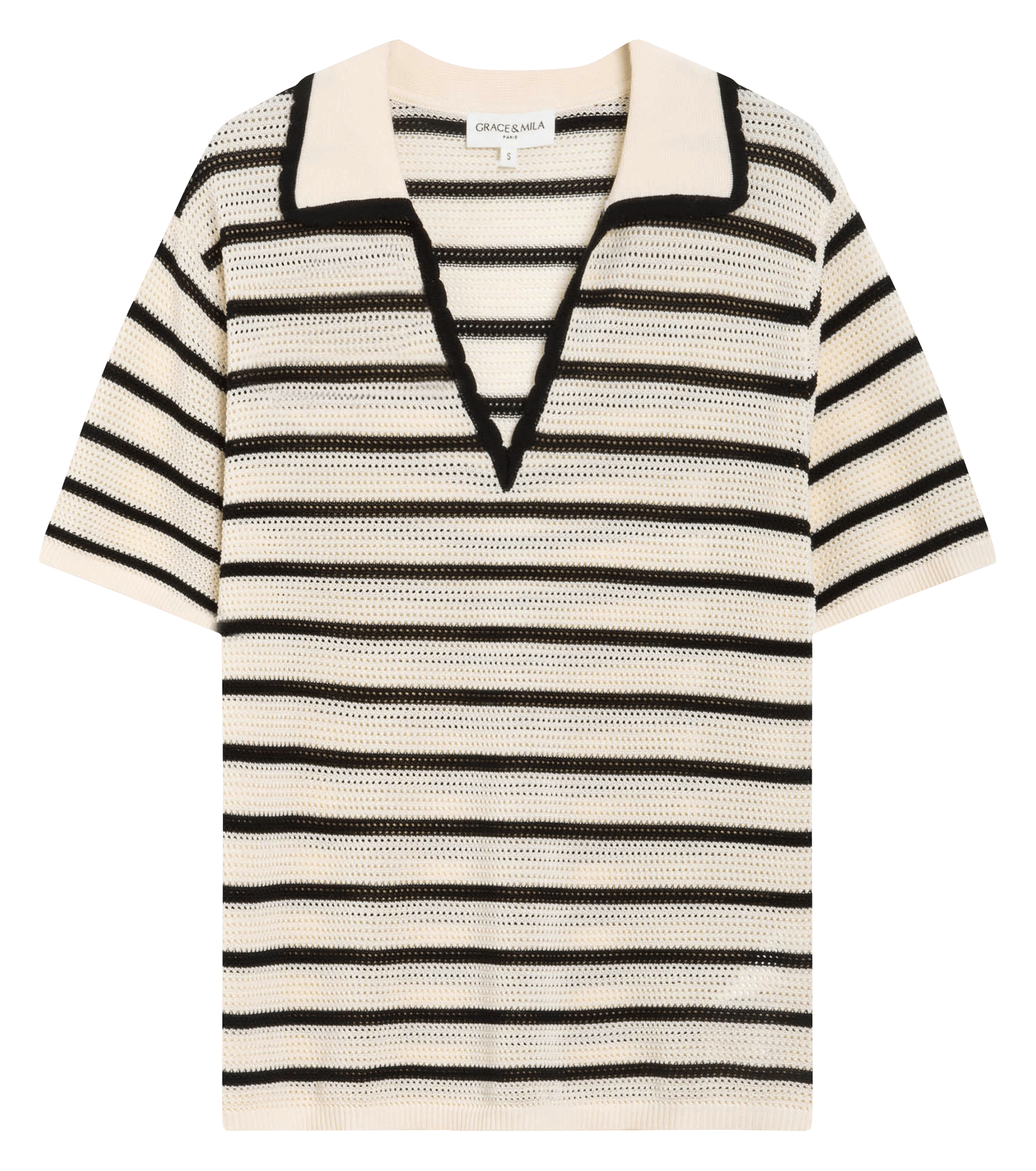 Polo-Stricktop GRACE ET MILA Braun