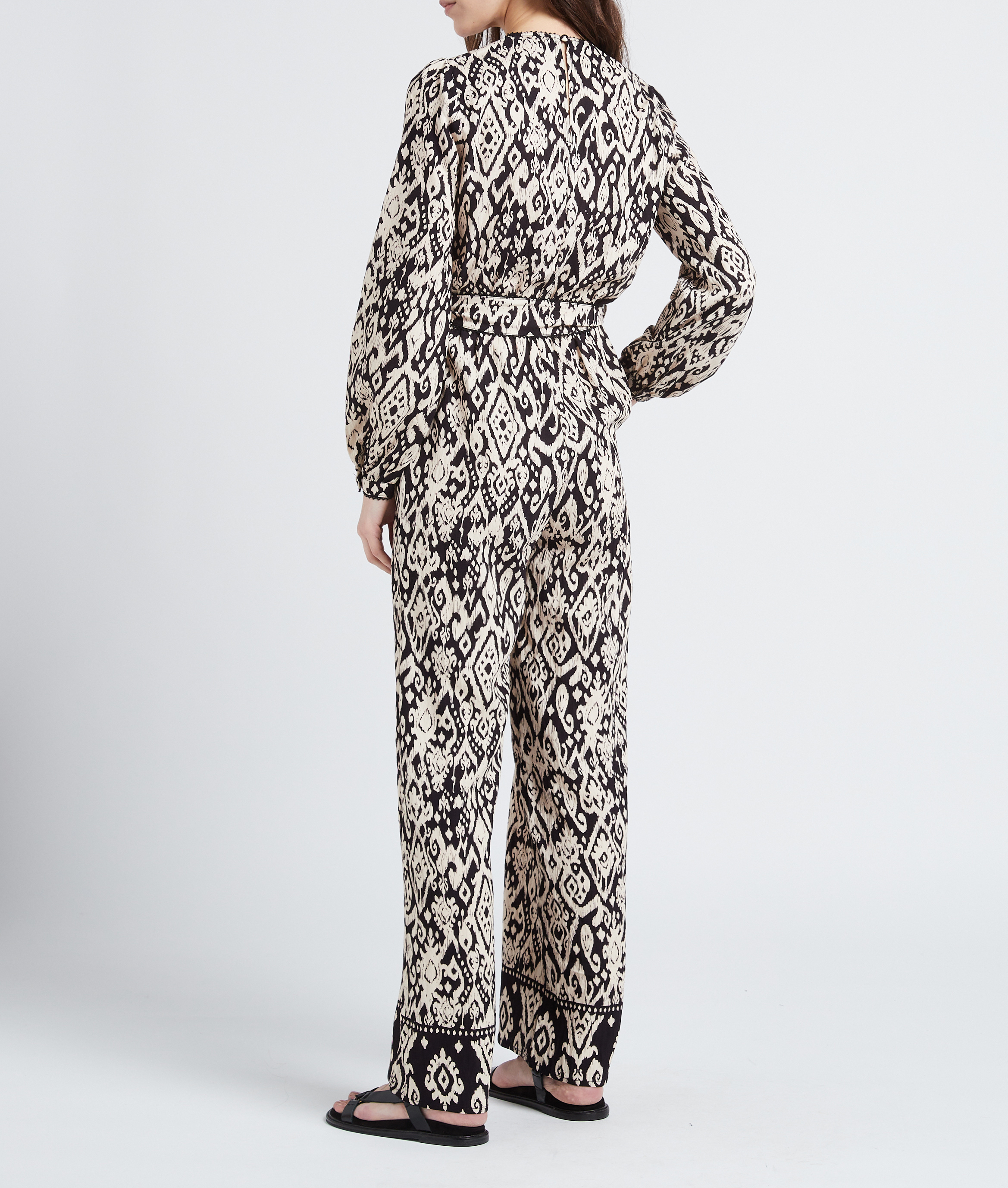 High-waisted printed jumpsuit with belt LA PETITE ETOILE Multicolored