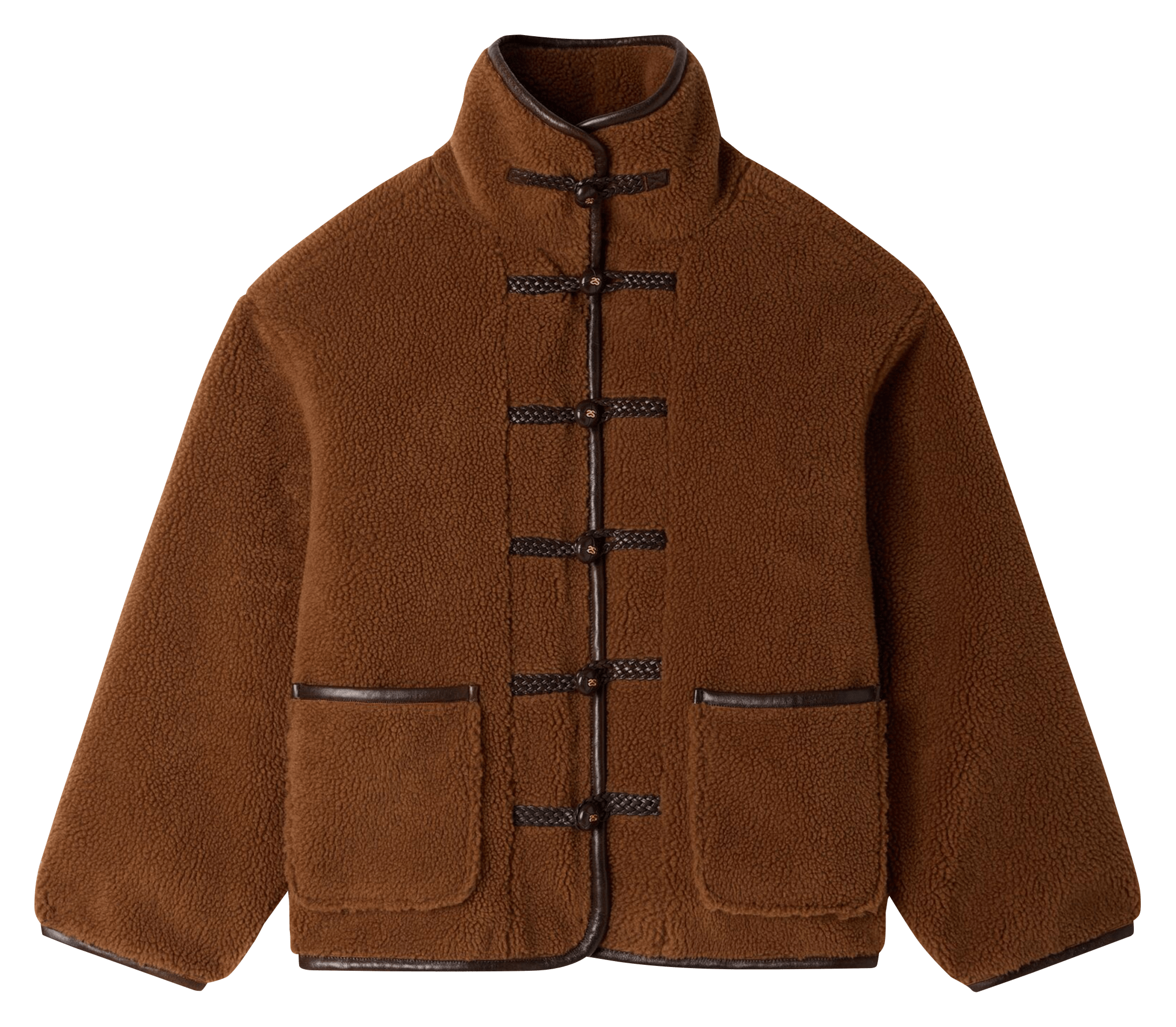 Manteau ample en fausse fourrure SANDRO Marron