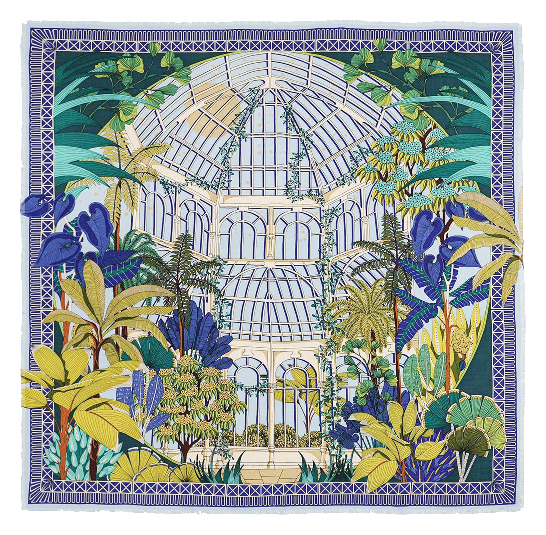 Foulard imprimé WILD Bleu