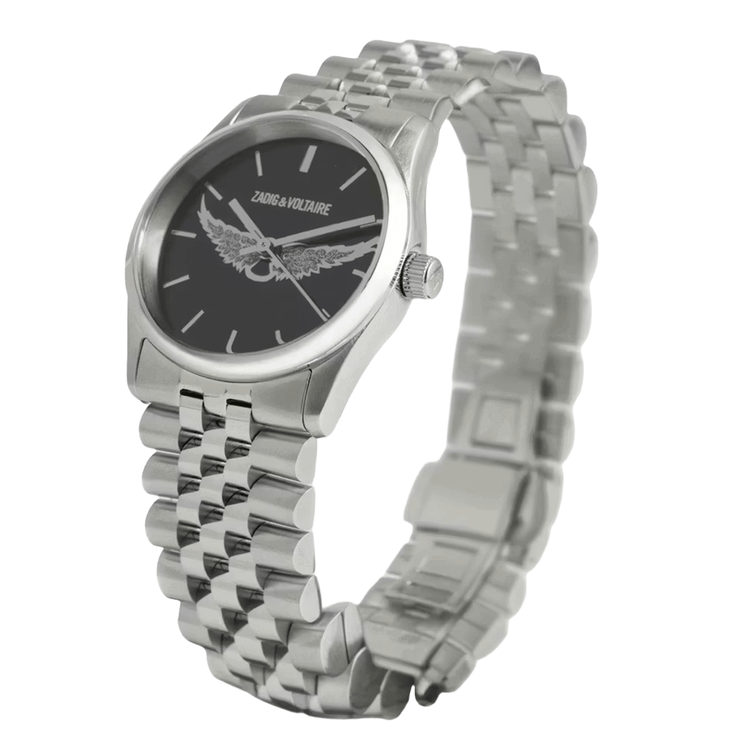 Montre en acier inoxydable ZADIG&VOLTAIRE Noir