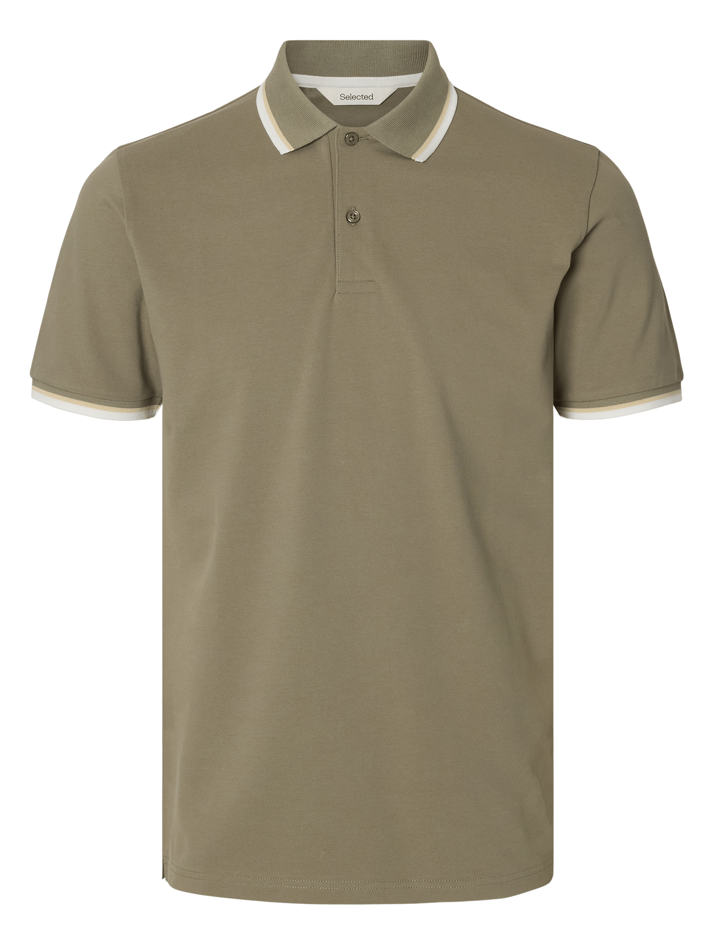 Polo regular-fit SELECTED Gris