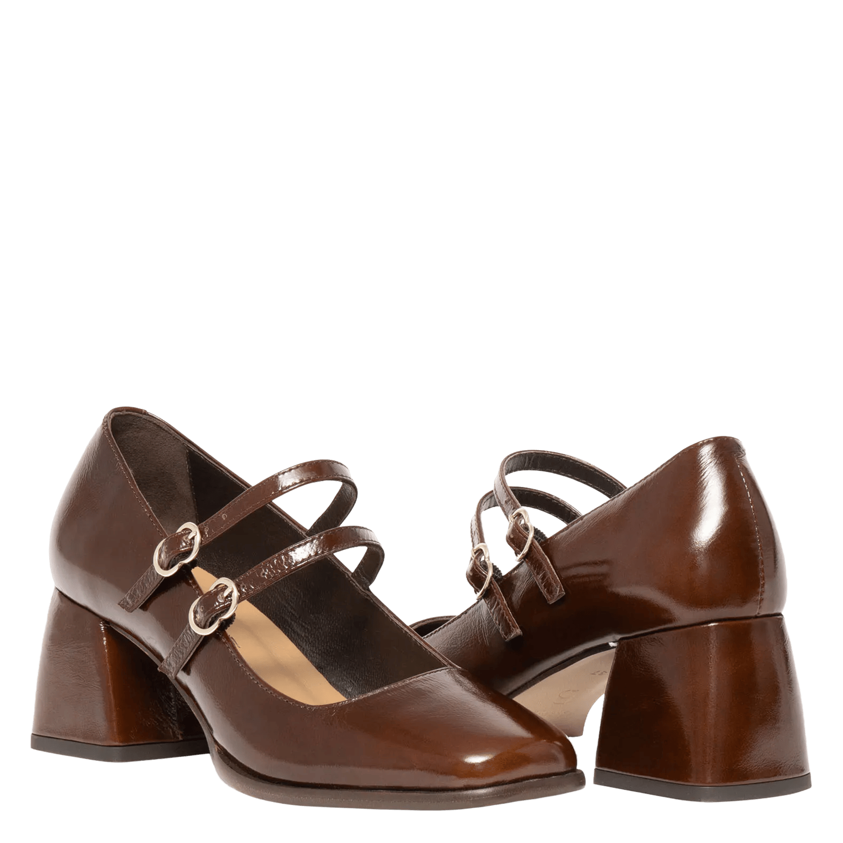 Hoge sandalen van leer | Bruin BOCAGE Dames