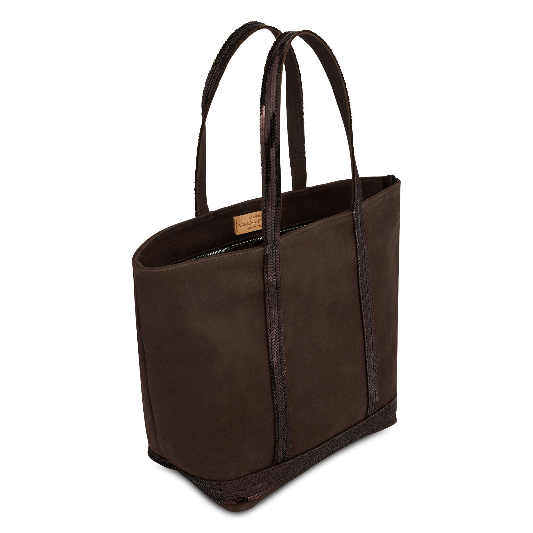 Cabas en cuir VANESSA BRUNO Marron