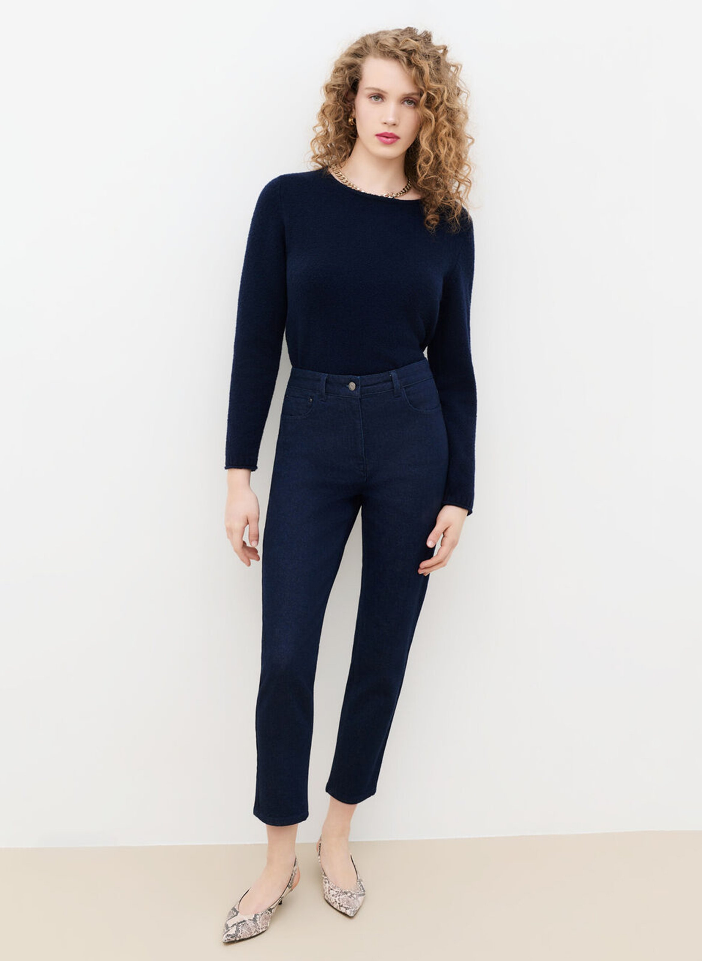 Schmale Jeans aus Baumwollmischung CAROLL Blau