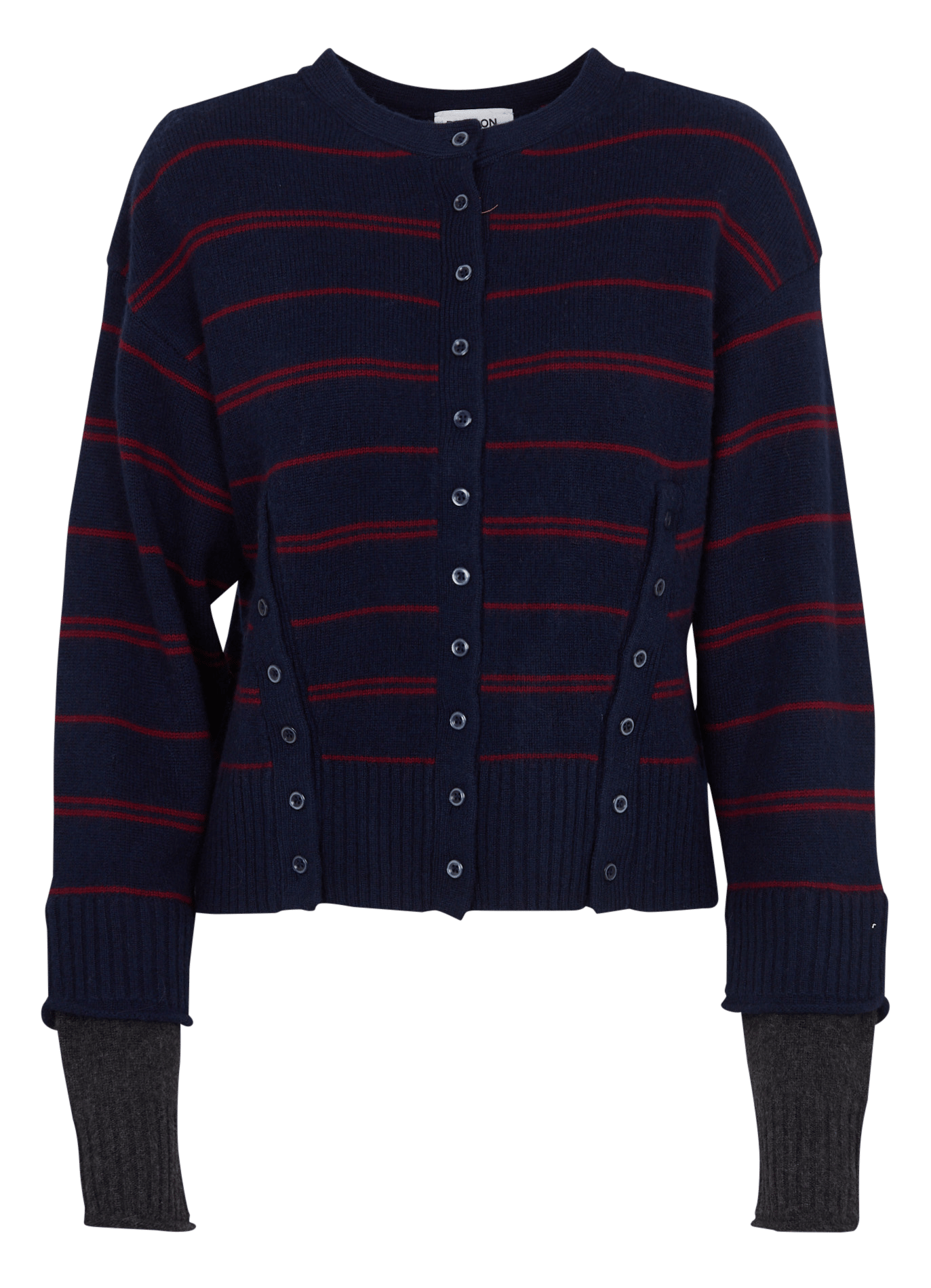 Round-neck wool cardigan DAMSON MADDER Blue