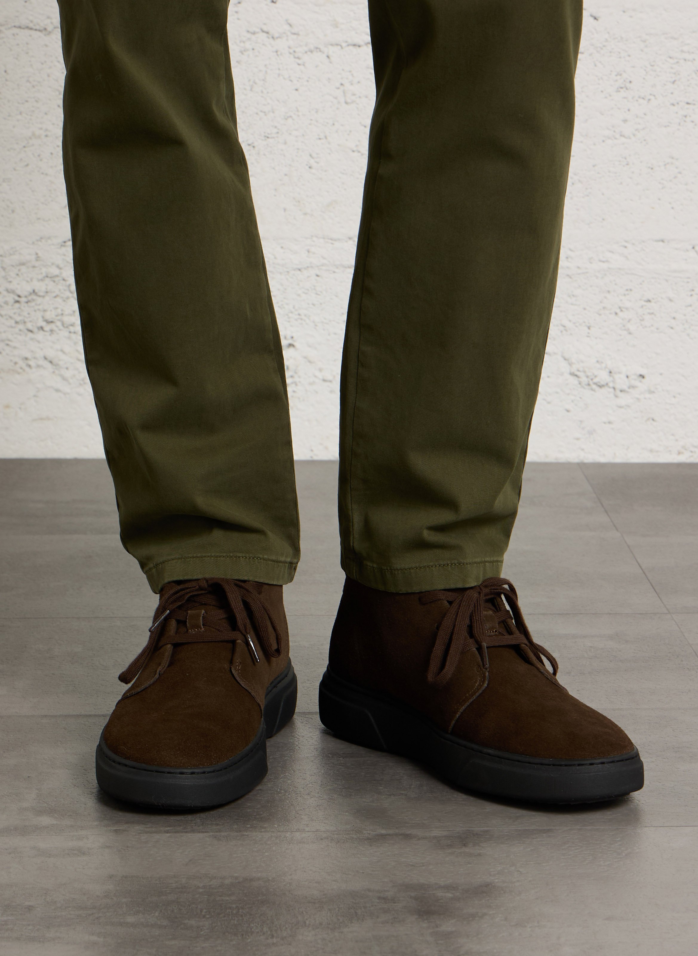 Stiefel aus Leder-Mix PEPE JEANS Braun