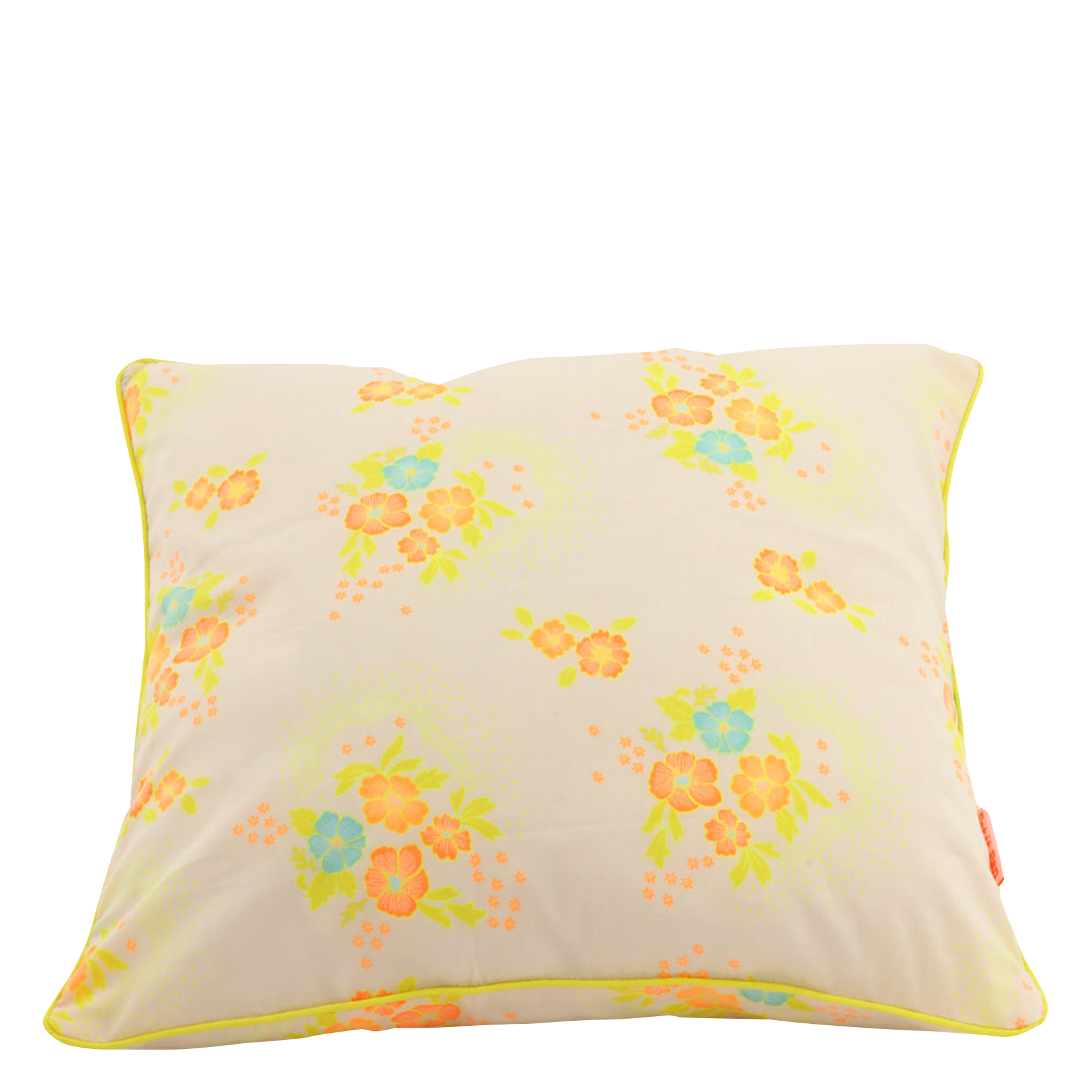 Coussin 45x45 cm imprimé fleuri en coton  PETIT PAN