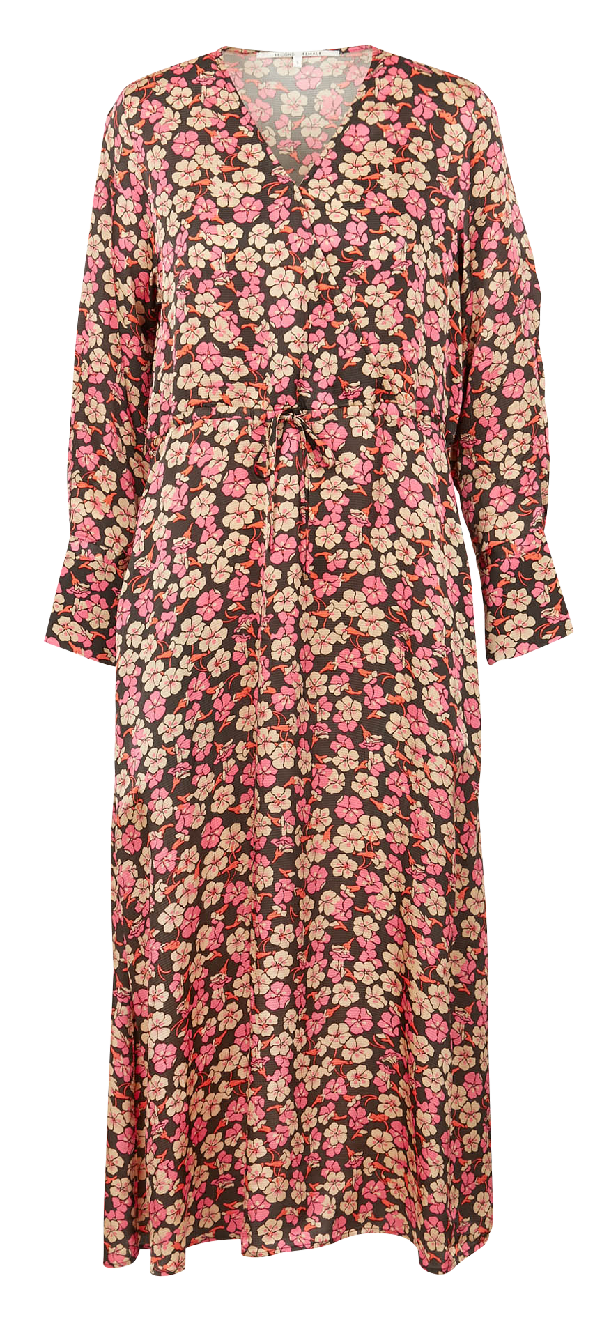 Robe longue imprimée à fleurs  SECOND FEMALE Rose