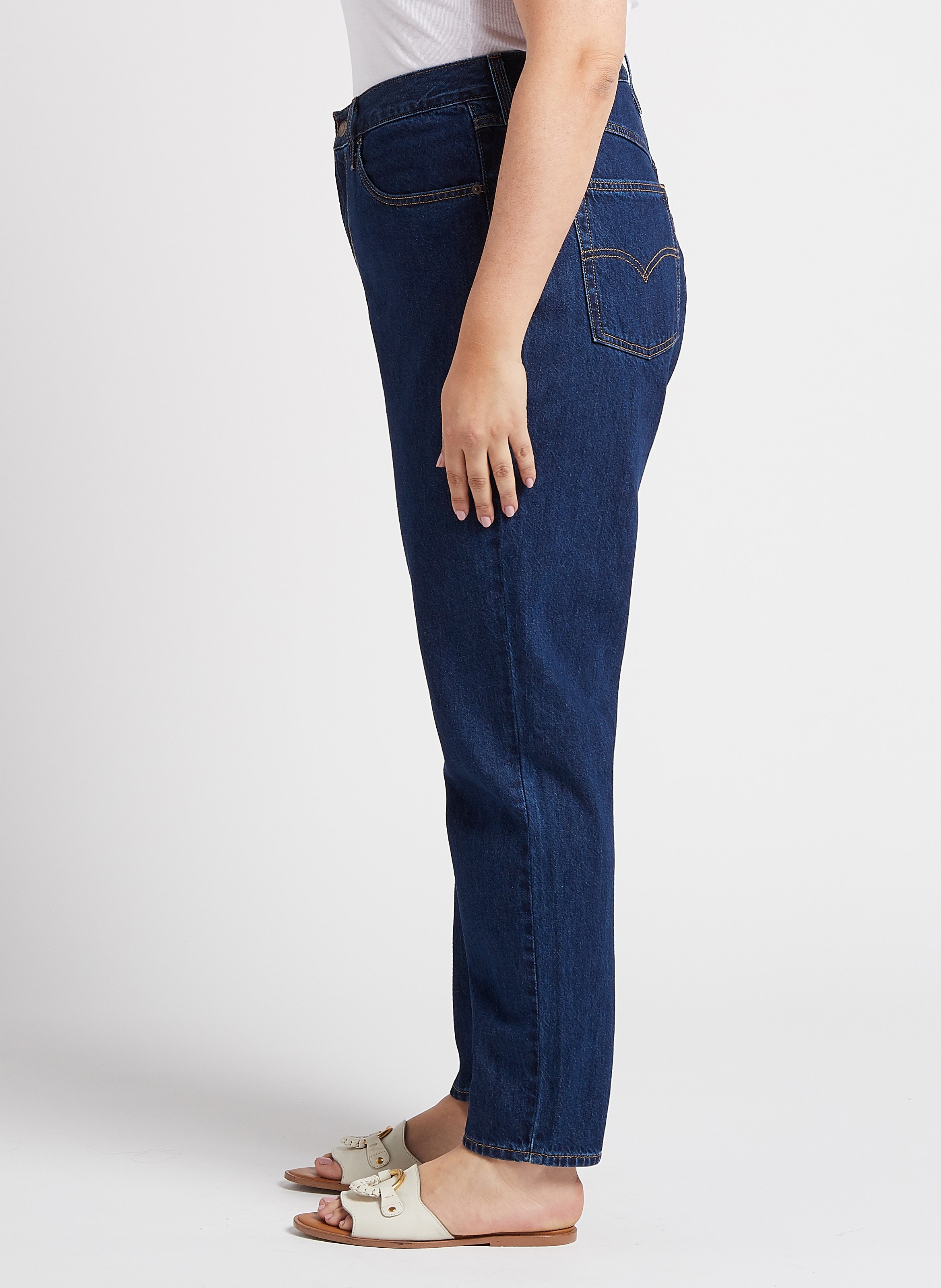 Jean mom-fit en coton  LEVI'S Jean brut