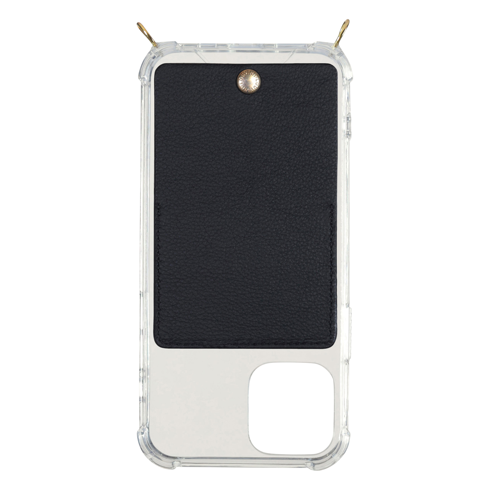 iPhone case with leather pocket LOUVINI PARIS