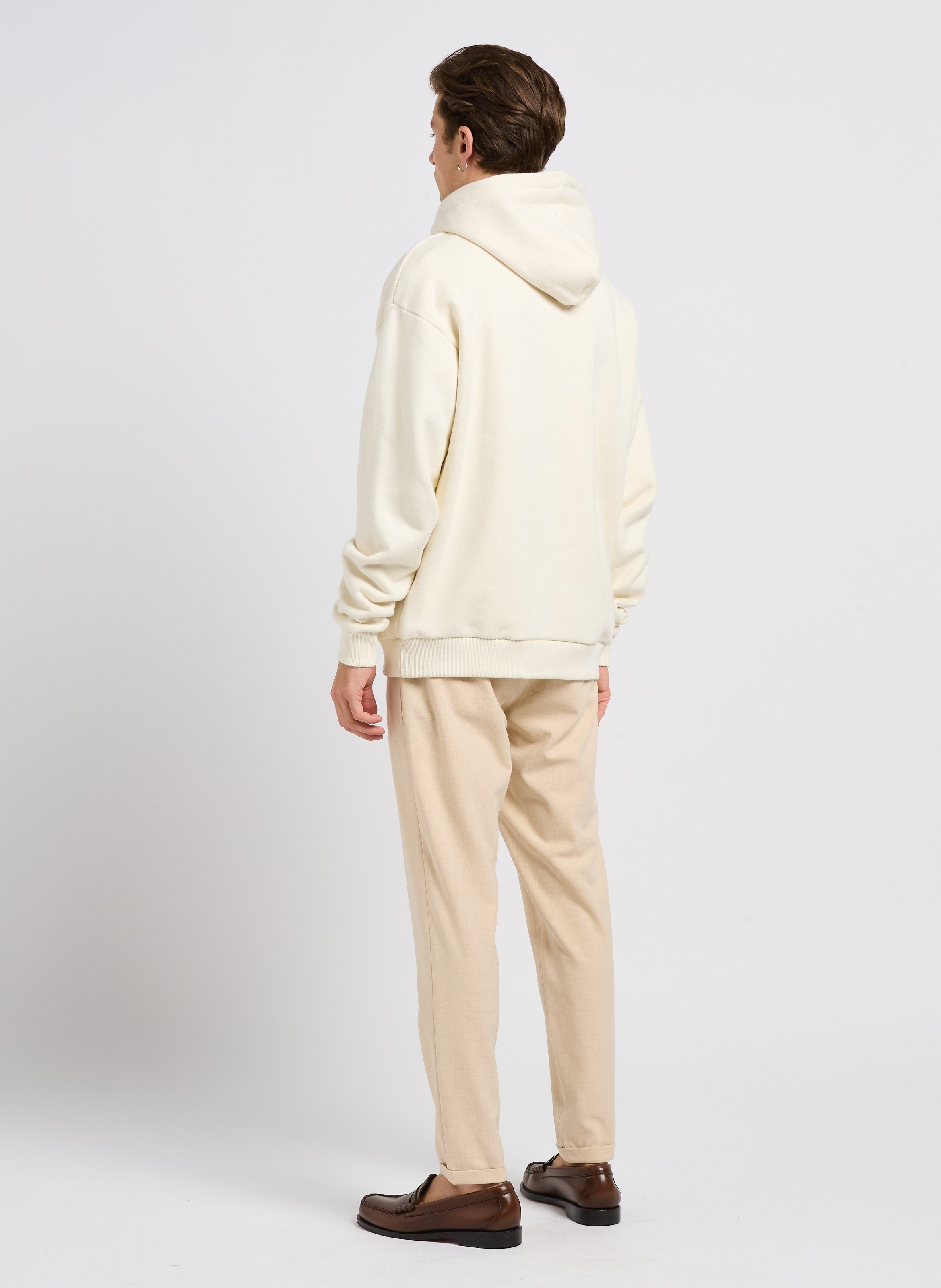 Pantalon de costume en fibres recyclées mélangées LES DEUX Marron