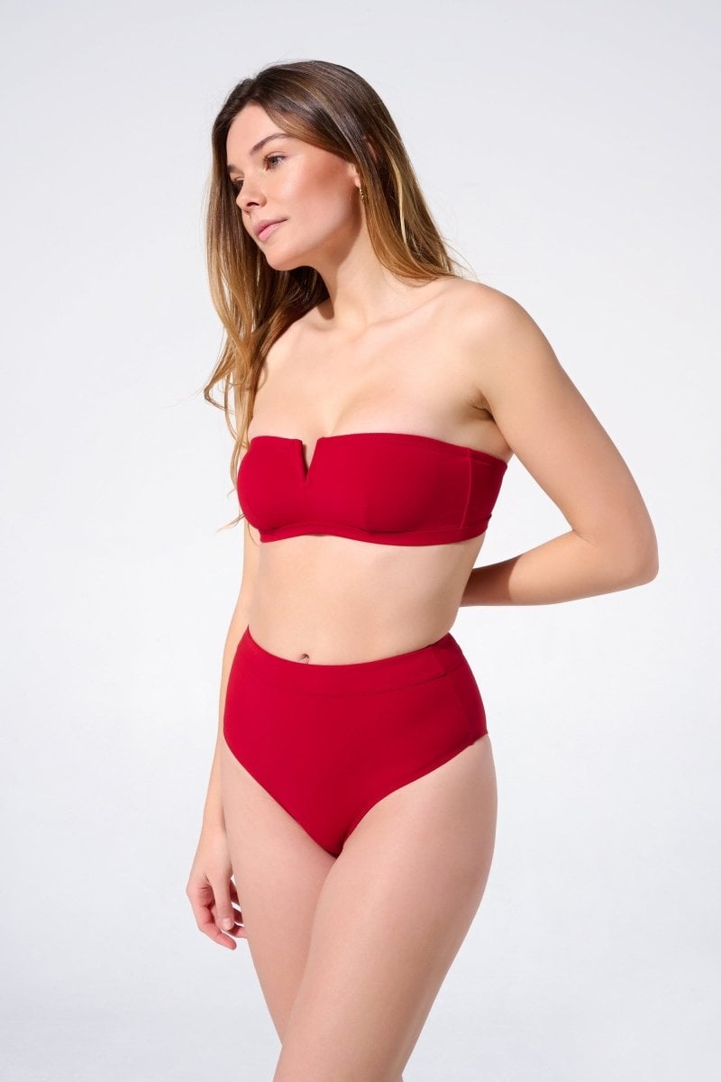 Strapless bikini top APNEE Red
