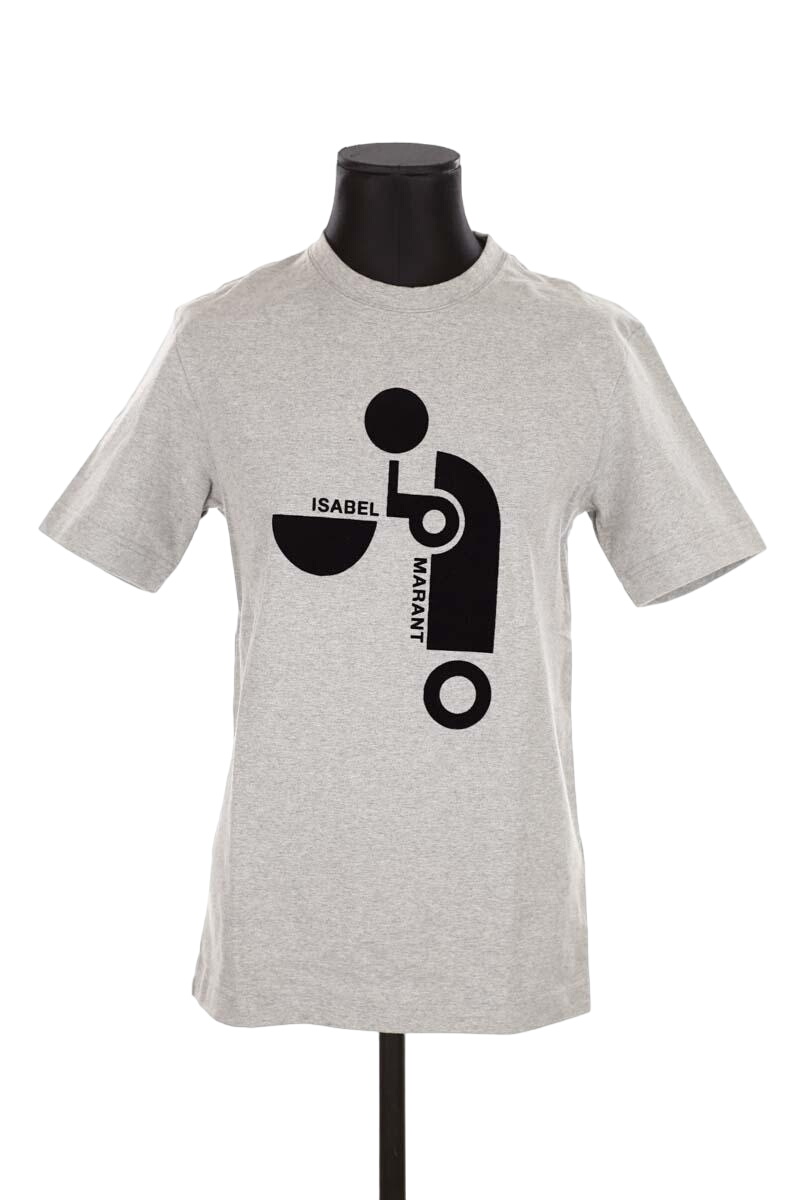 Cotton T-shirt ISABEL MARANT - Seconde Main Grey
