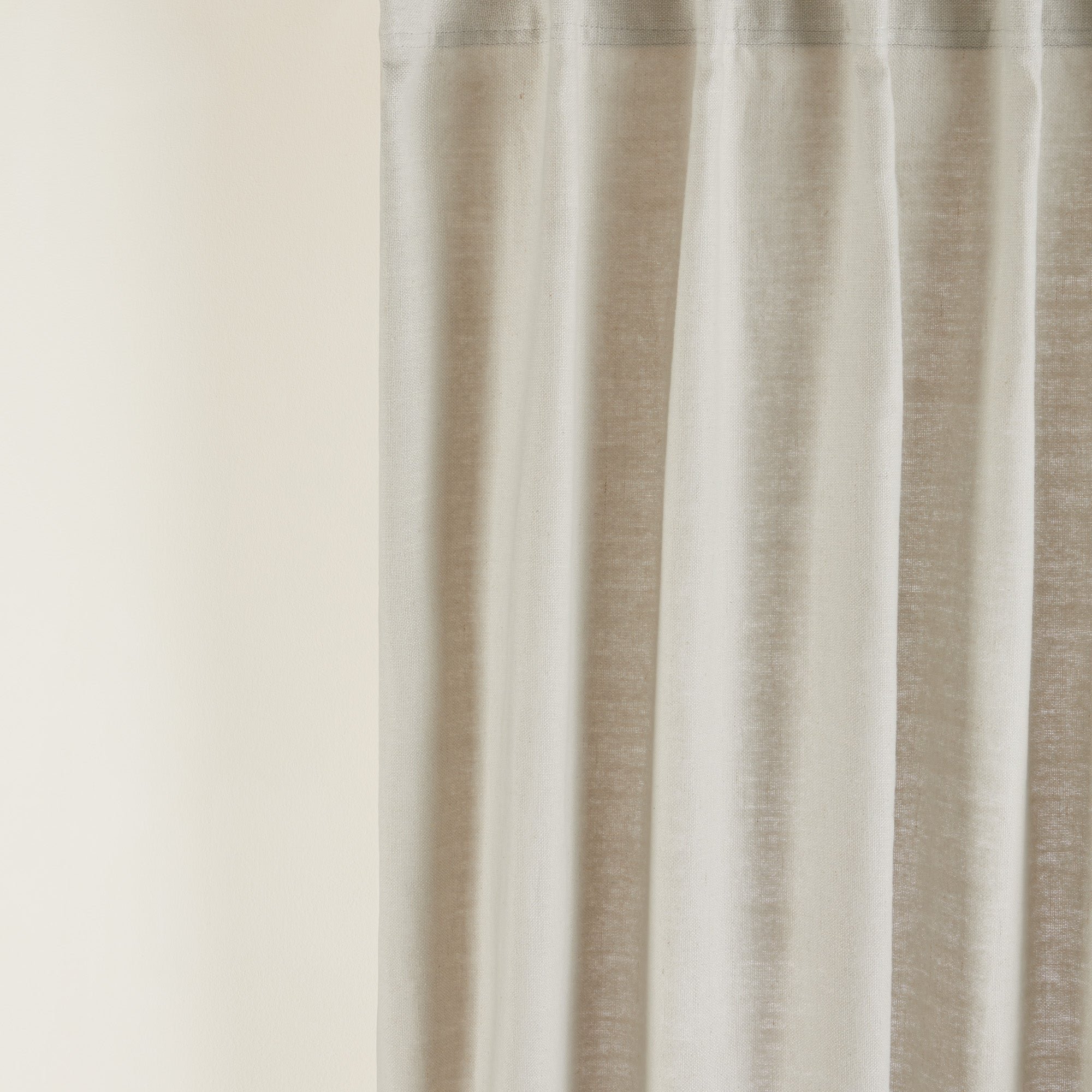 AUBIN - Linen curtain with gathering tape MADURA Grey