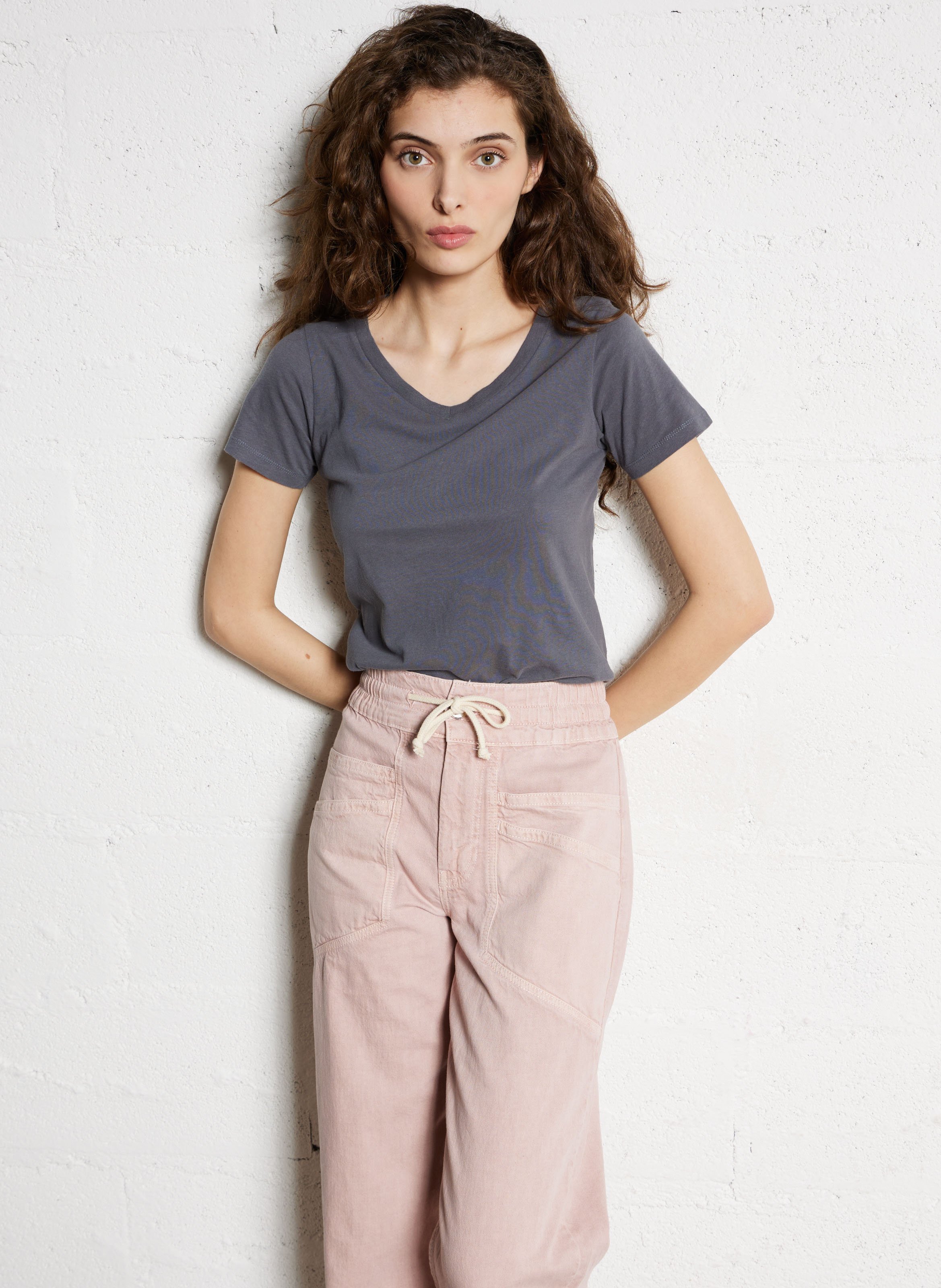 Cotton-blend bucket hat BA&SH Pink