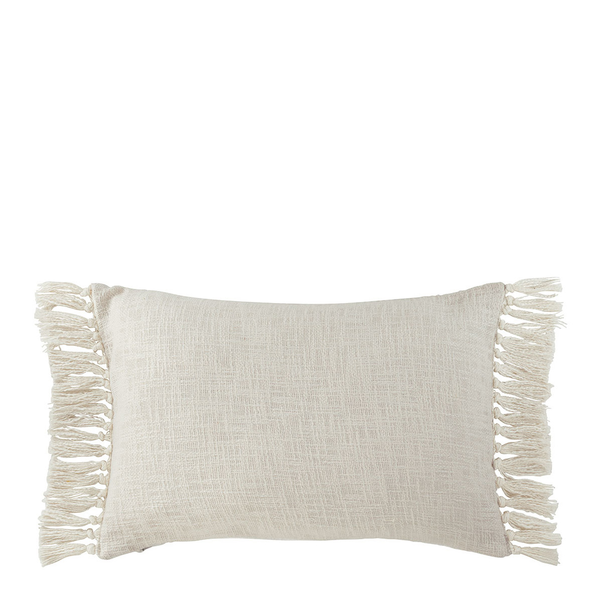 Iridescent velvet cushion cover BLANC D'IVOIRE White