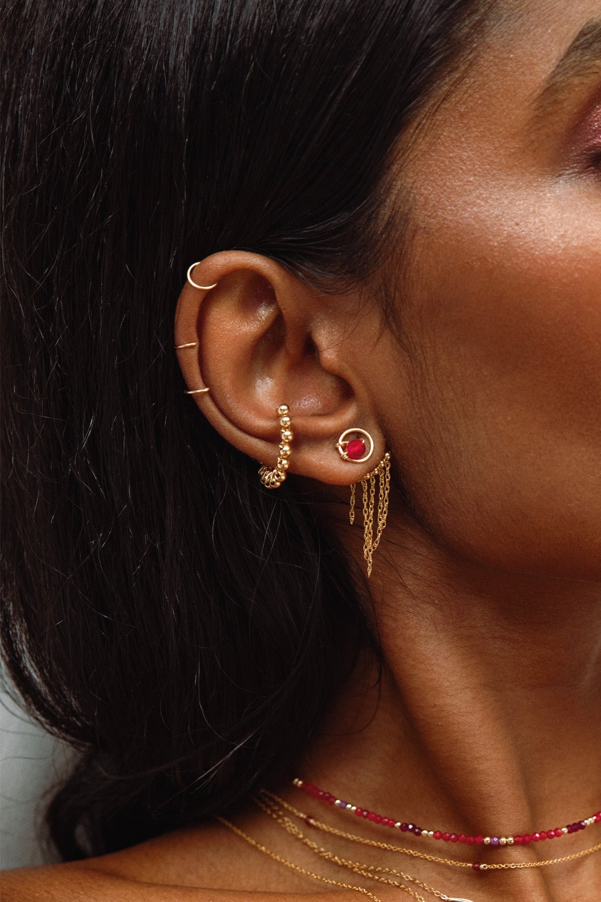 Faux piercing duo YAY Golden