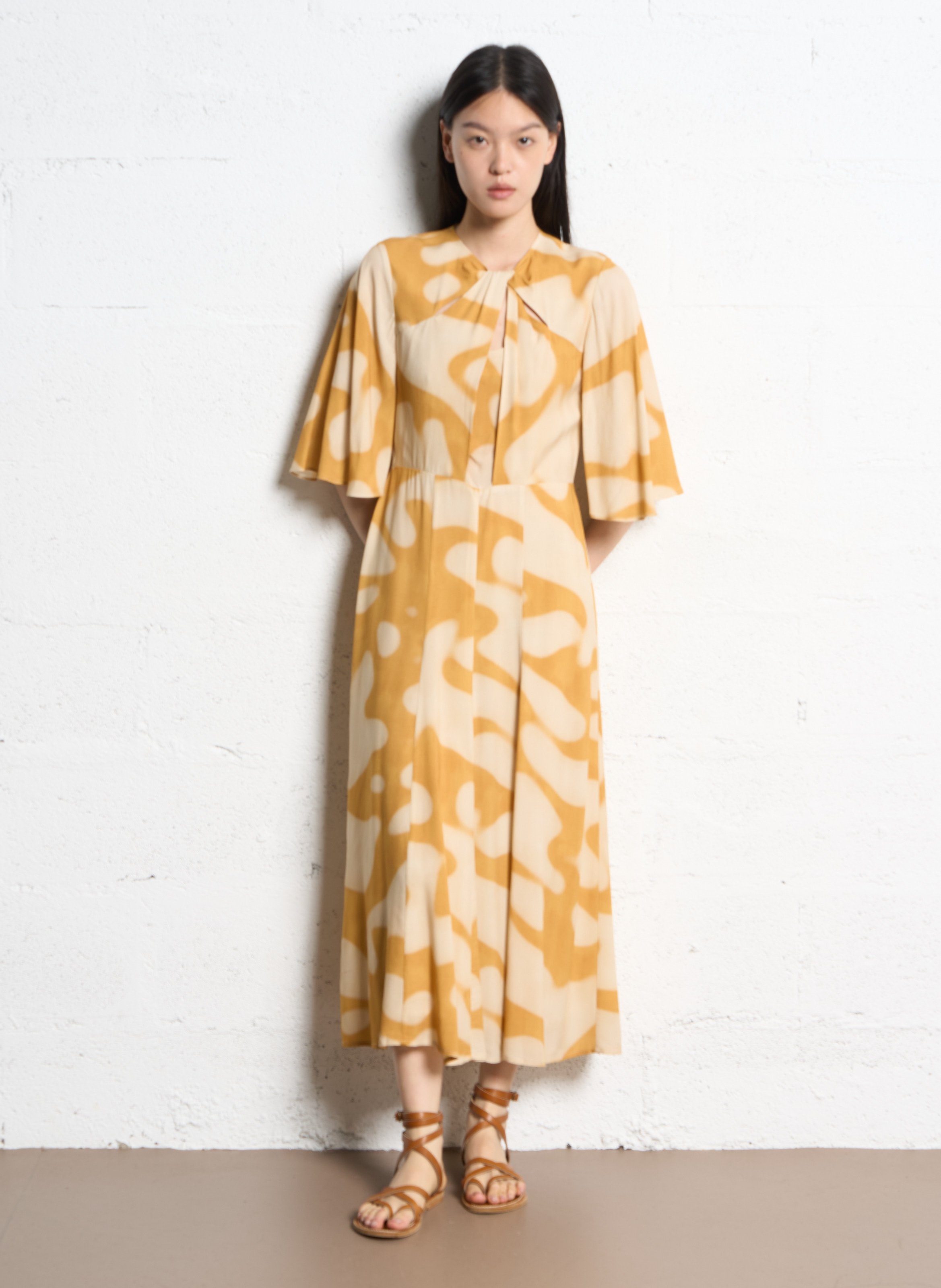 Bedrucktes Kleid SOPHIE+LUCIE Gelb