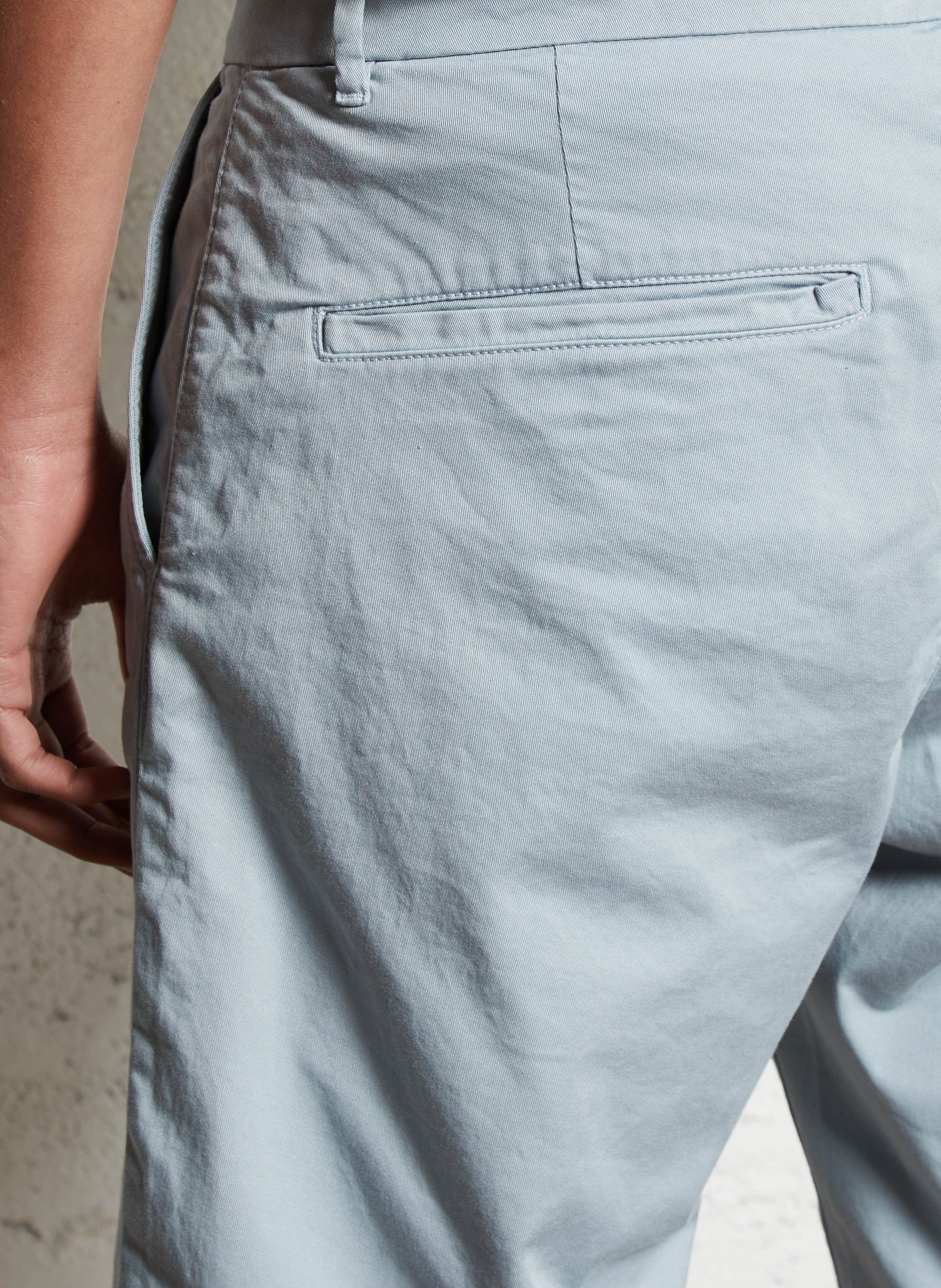 Straight-leg cotton-blend Bermuda shorts IKKS Blue