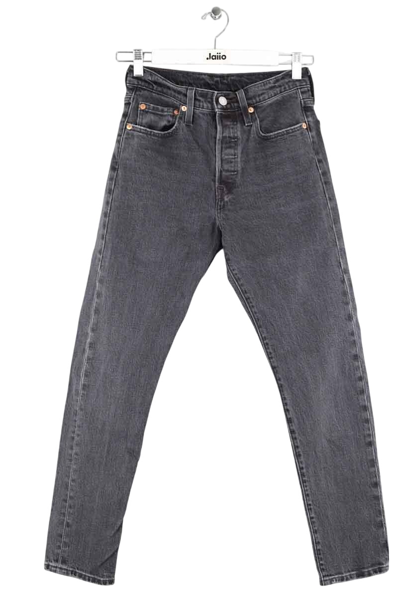 501? straight cotton jeans LEVI'S - Seconde main Grey
