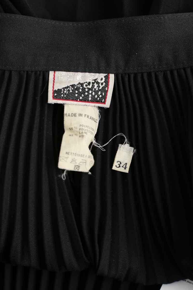 Black mini skirt KENZO - SECONDE MAIN Black