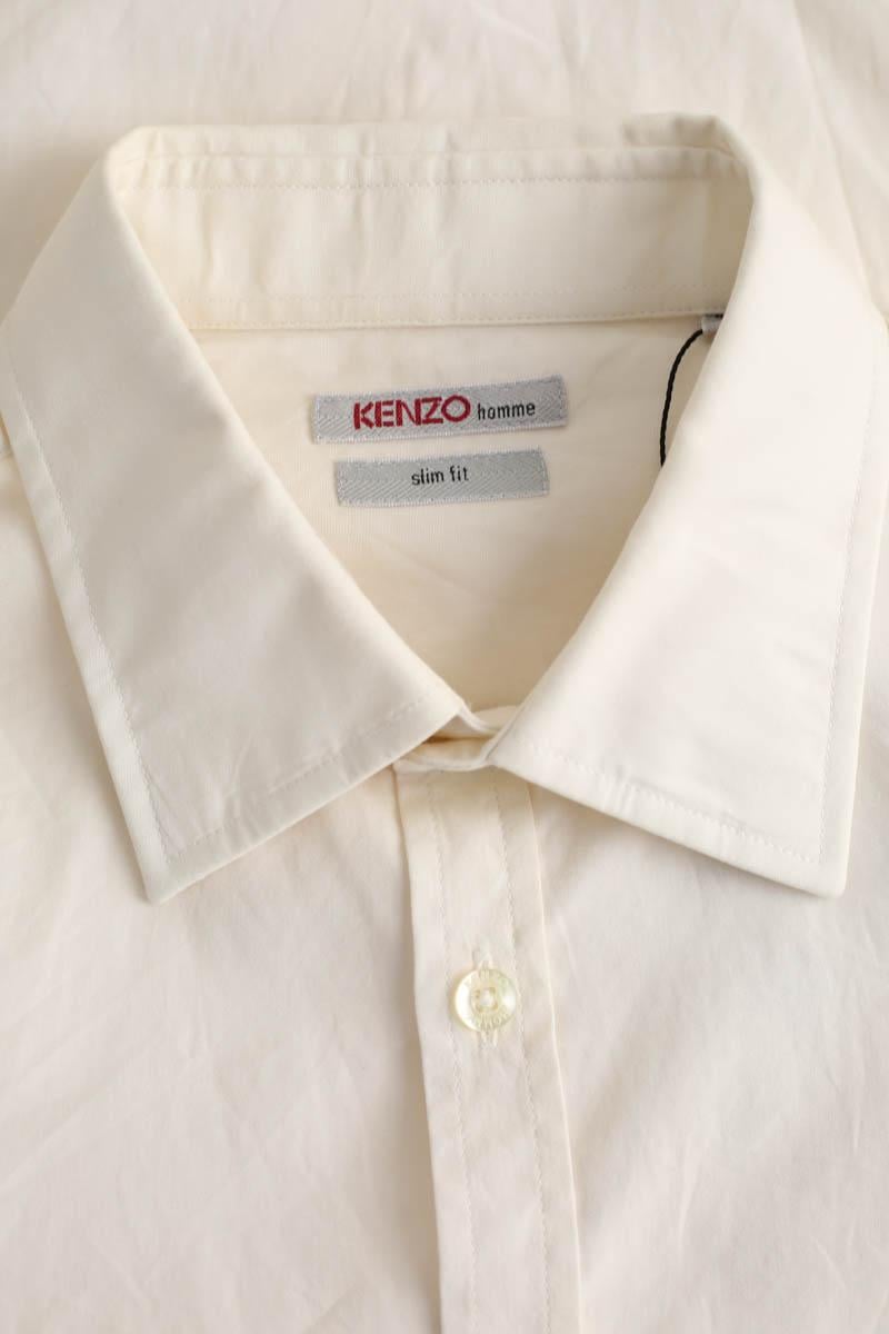 Cotton shirt KENZO - SECONDE MAIN Beige