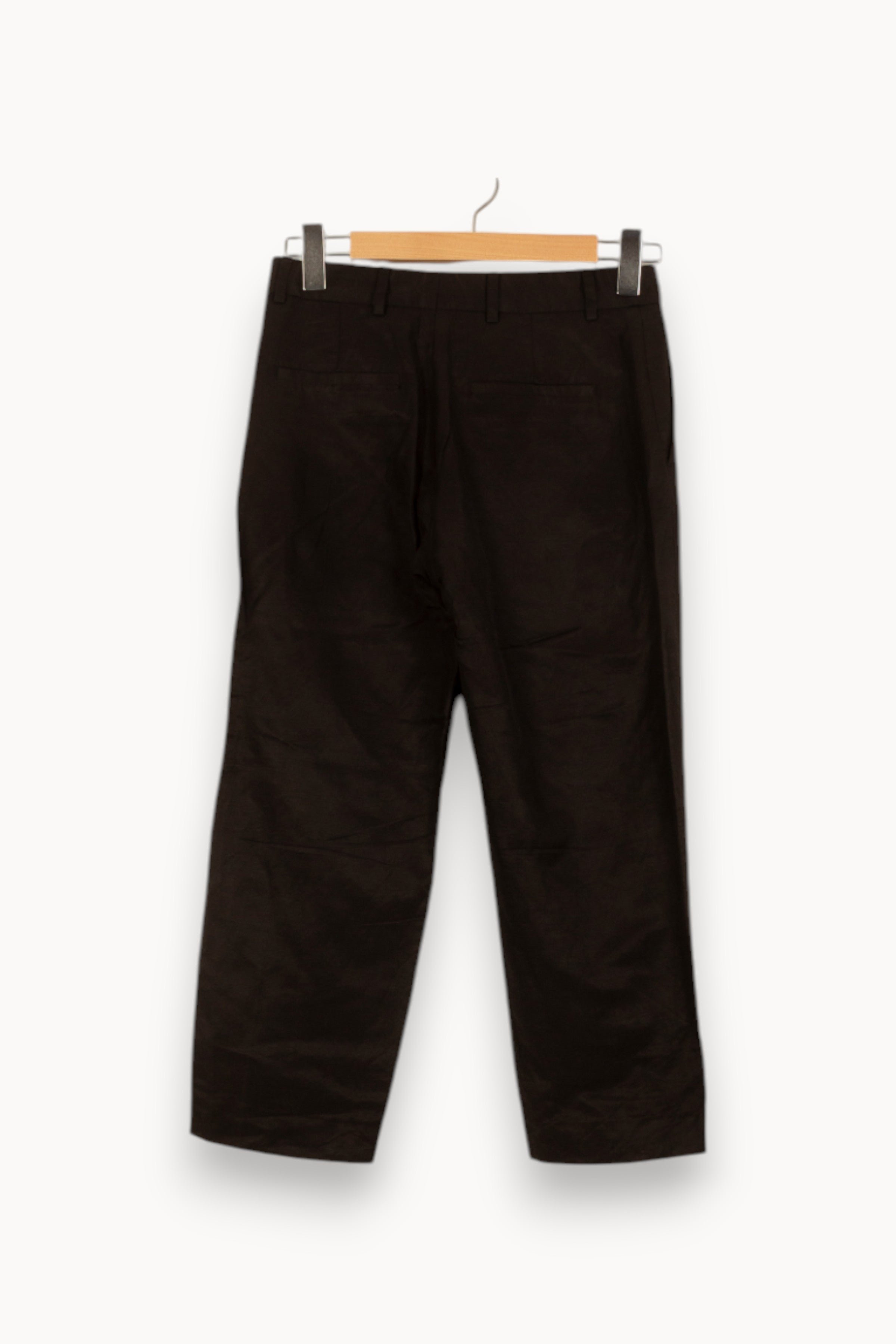 Cropped slim jeans with studs CHLOE STORA - SECONDE MAIN Black