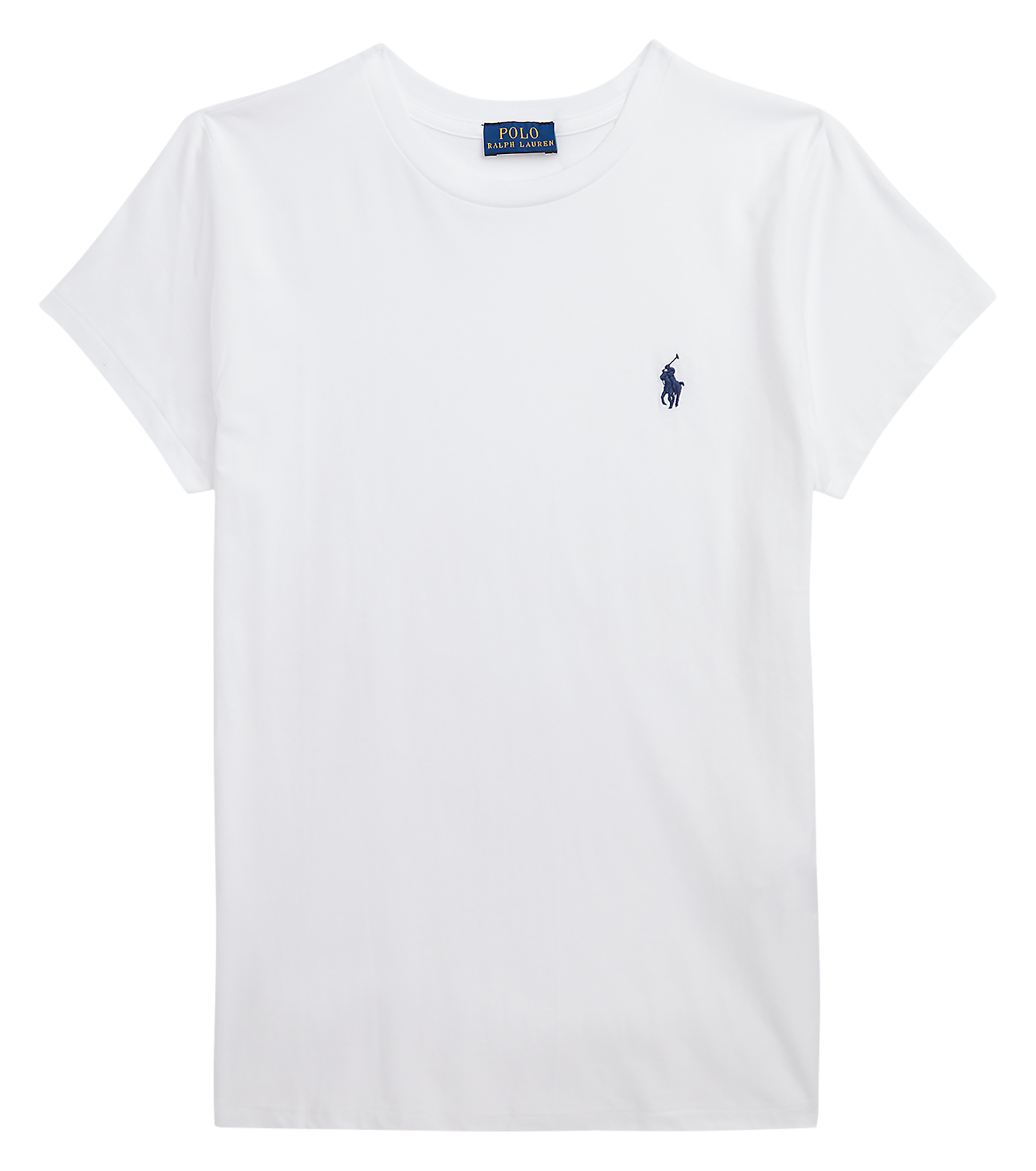 Besticktes Rundhals-T-Shirt aus Baumwolle POLO RALPH LAUREN Weiss