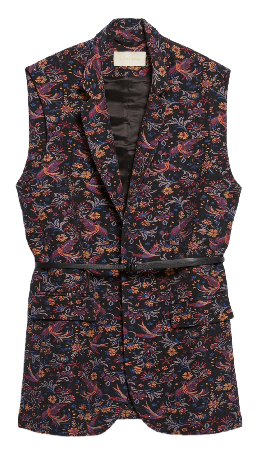 Jacket with officer collar in blended cotton VANESSA BRUNO Multicolored