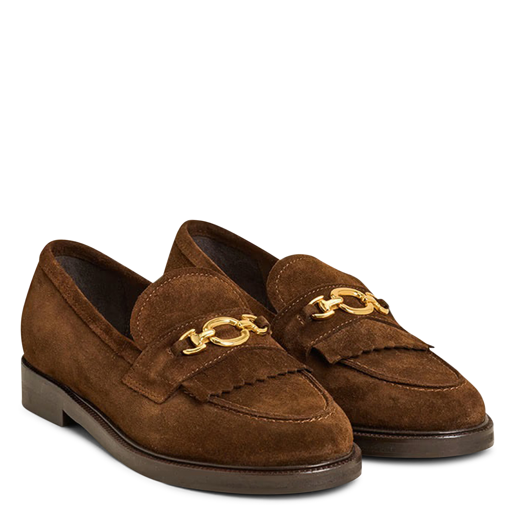 Leather loafers JONAK Brown