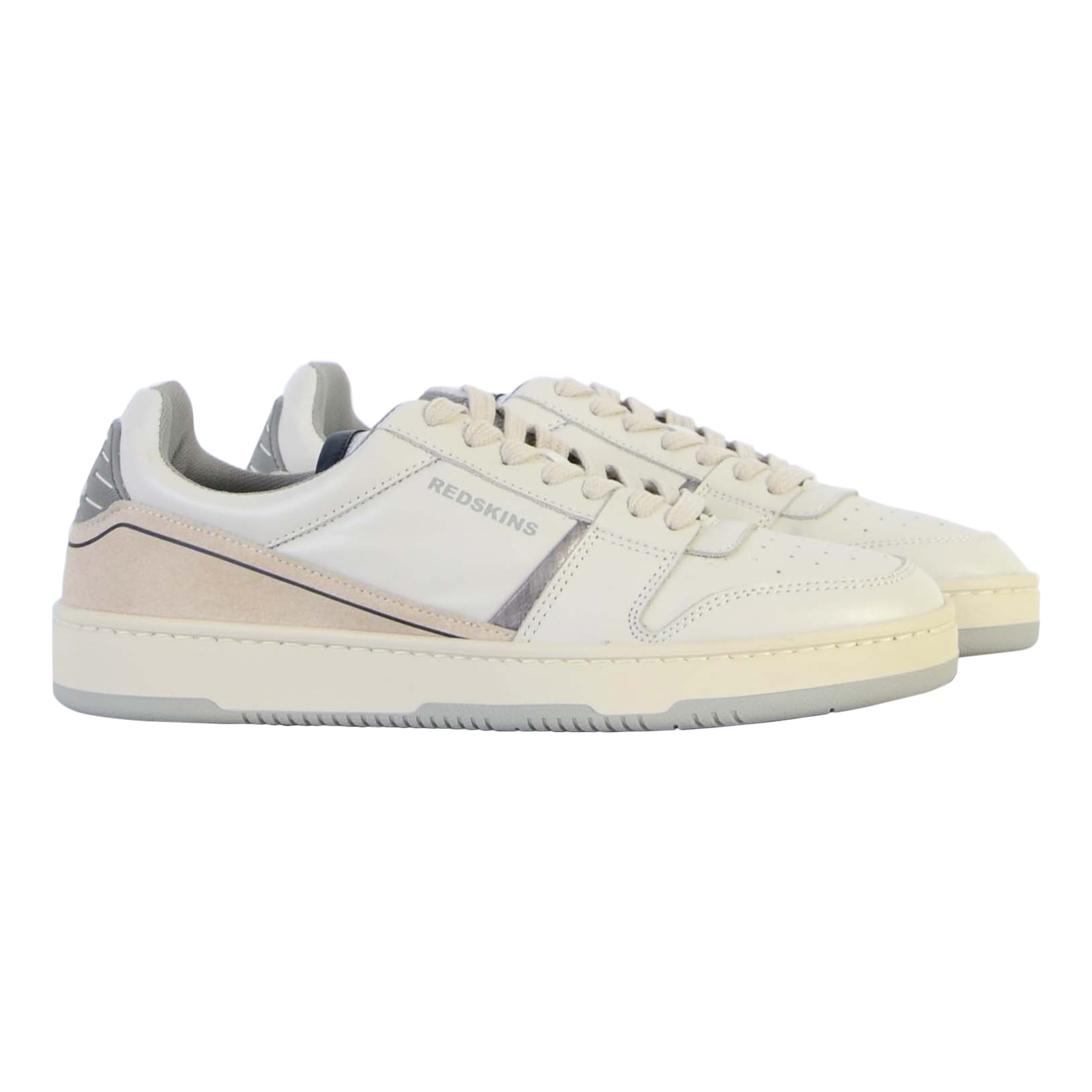 Basket cuir  attrayant REDSKINS Blanc