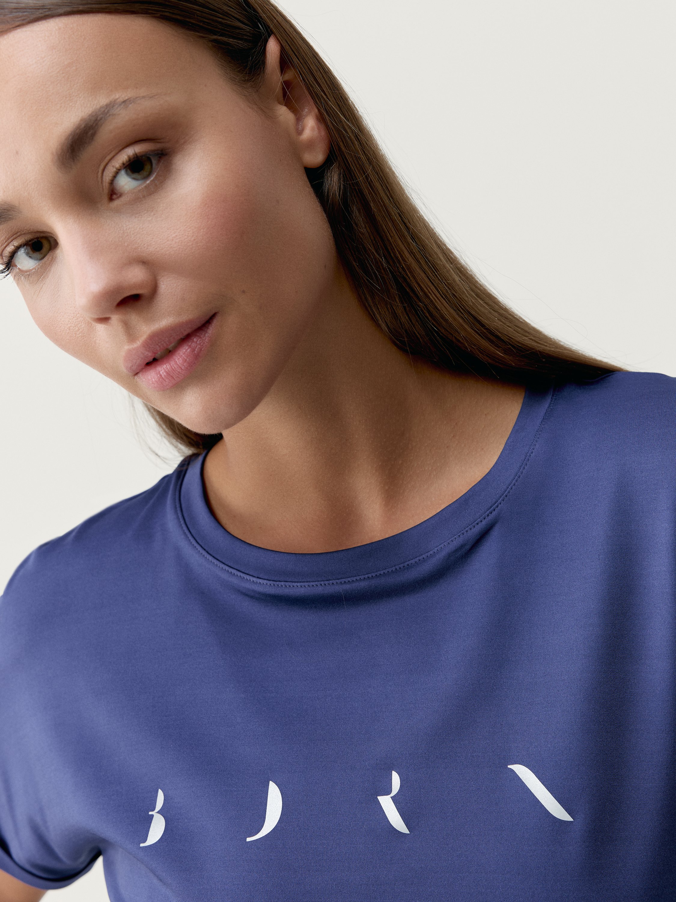 Short-sleeved azami t-shirt BORN LIVING YOGA Blue