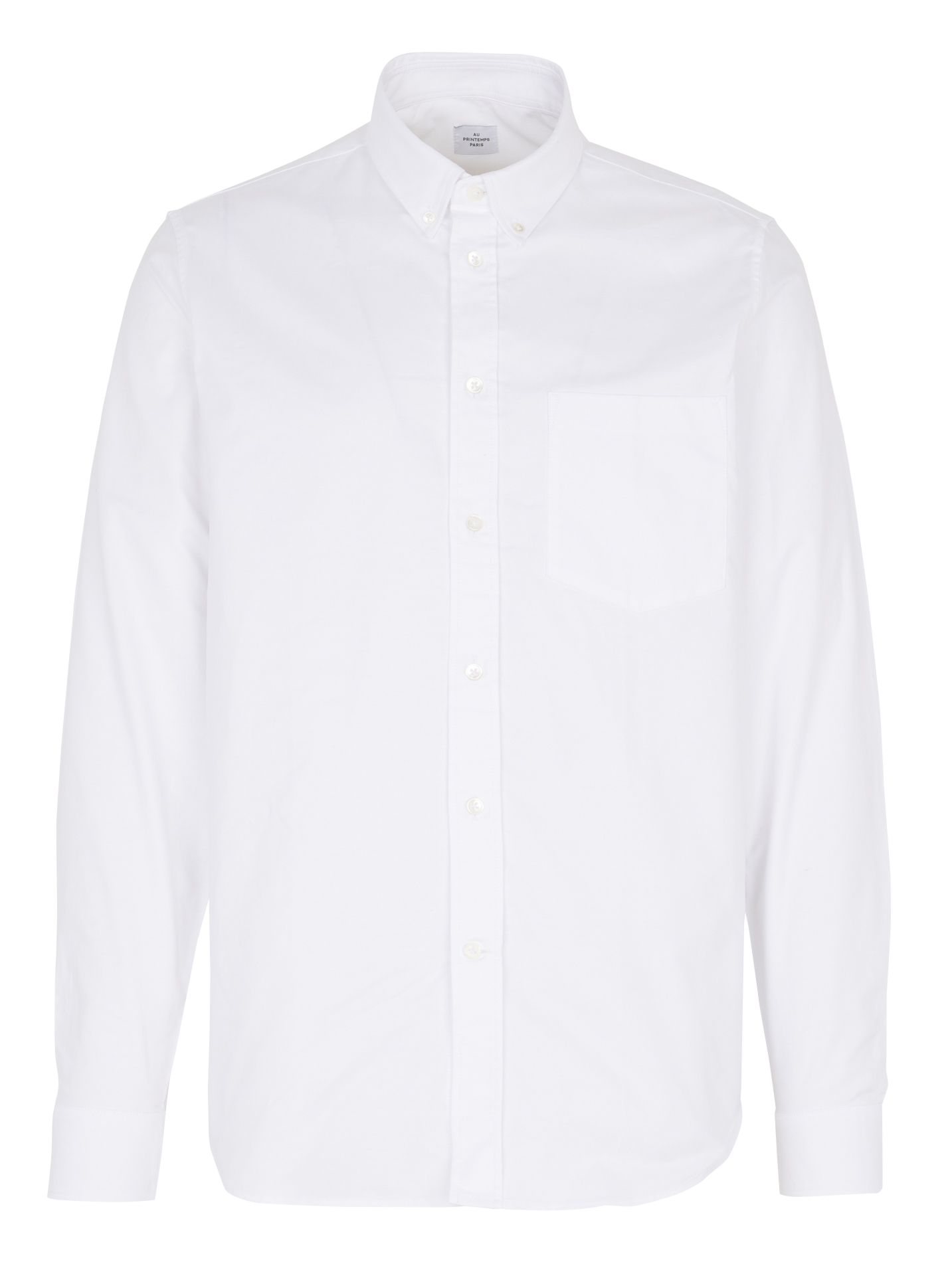 American collar cotton shirt AU PRINTEMPS PARIS White