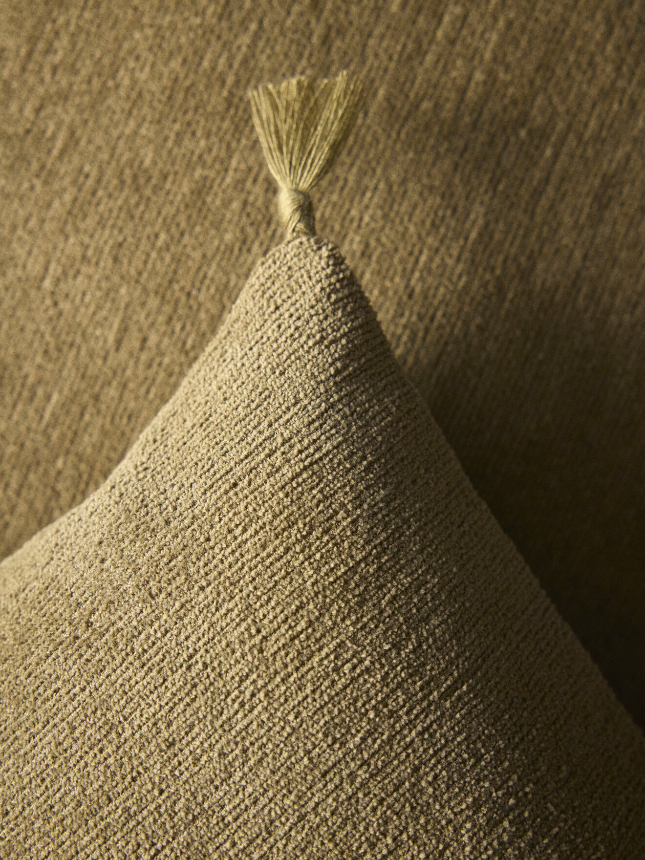 Housse de coussin en coton chenille CYRILLUS Vert