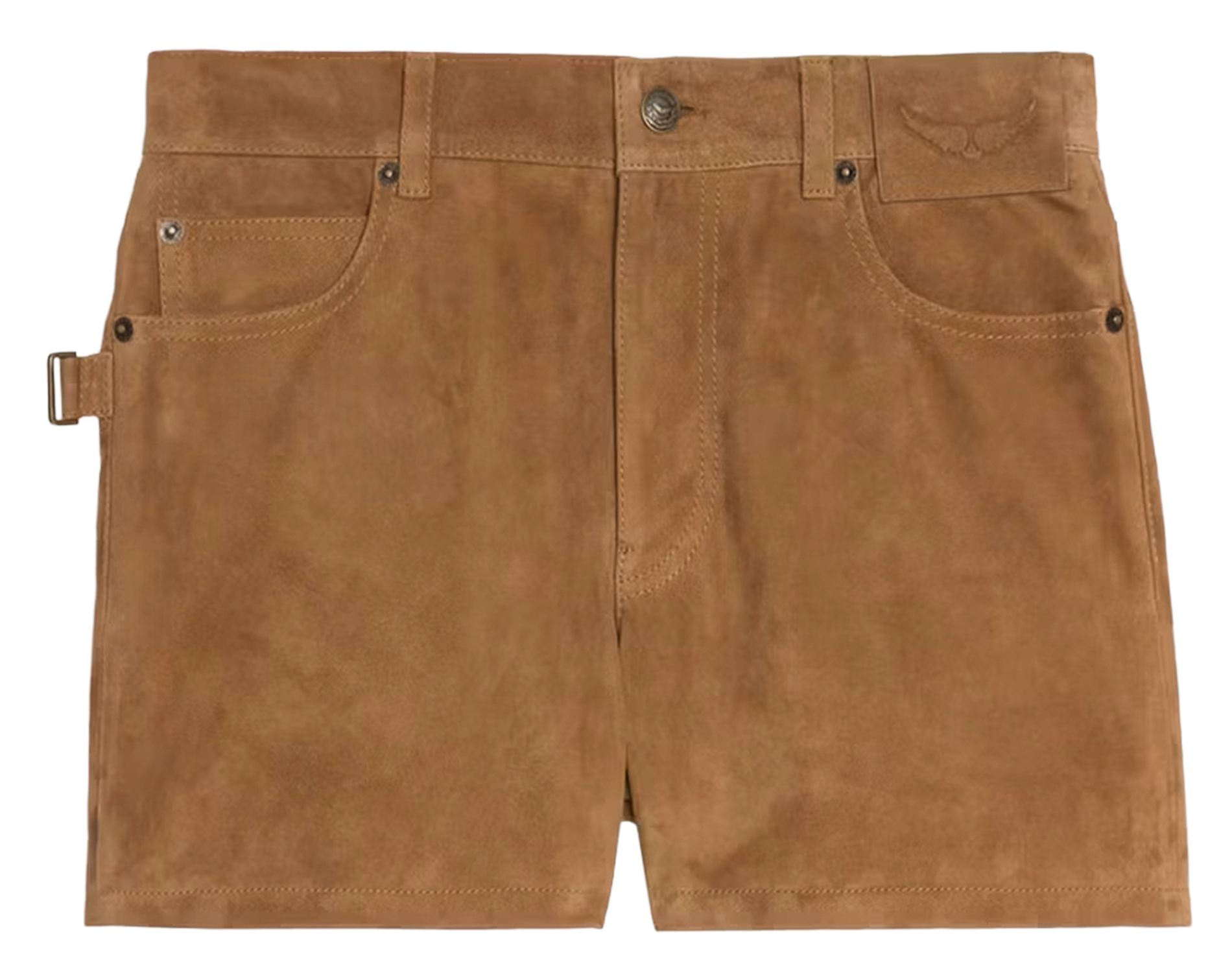 Short en cuir velours ZADIG&VOLTAIRE Marron